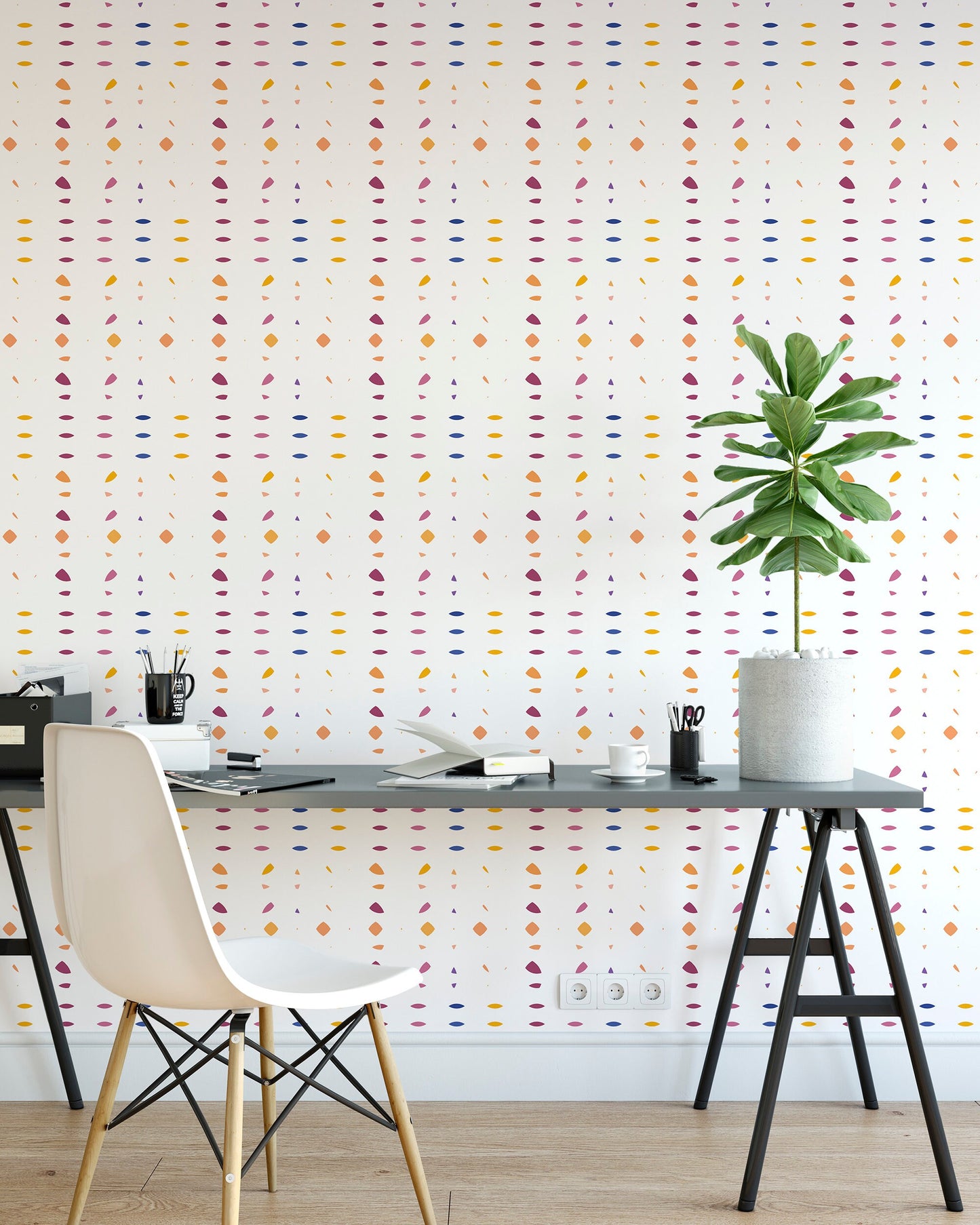 Geometric 'Facet' Wallpaper