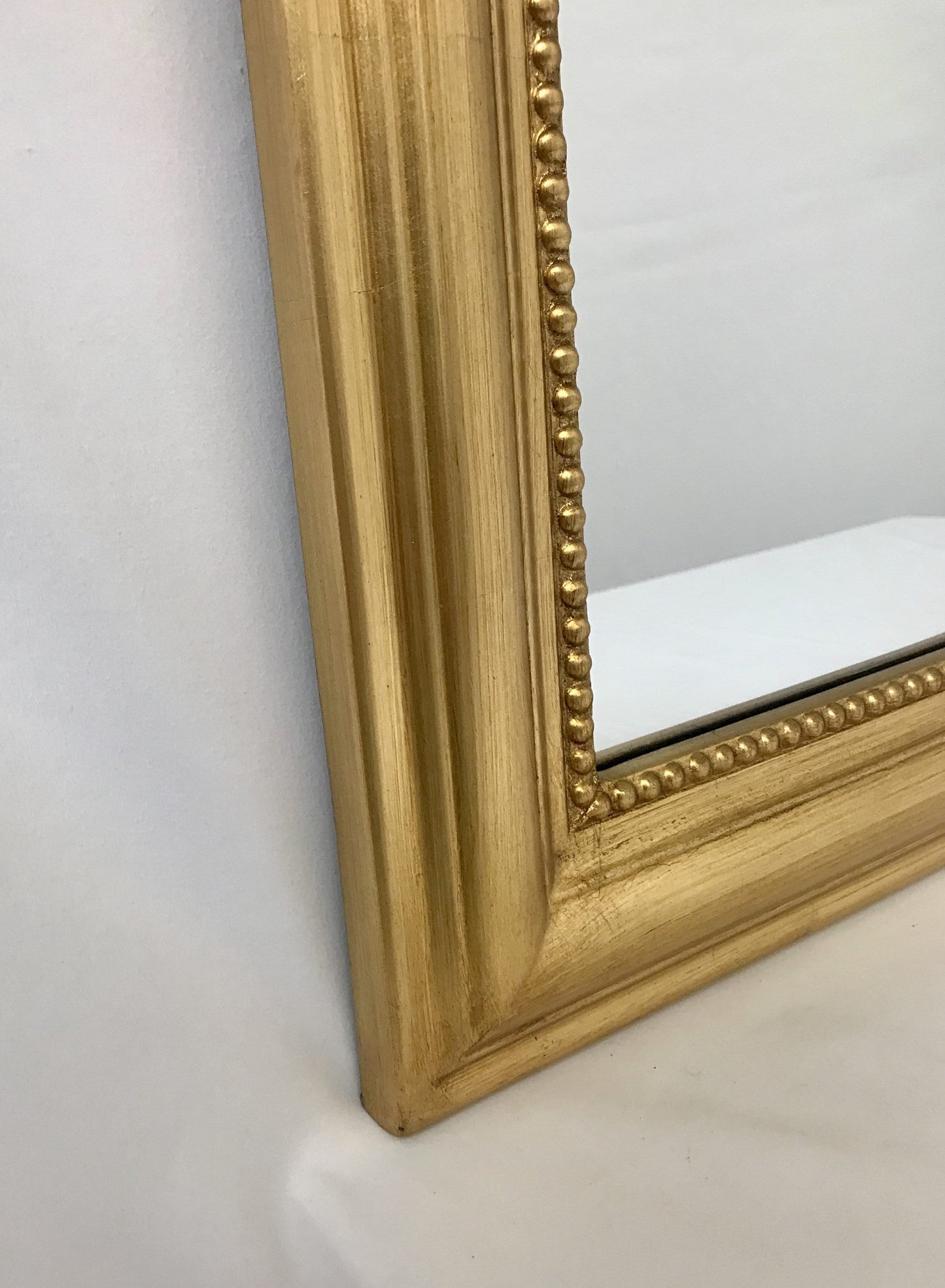 Traditional Arched Decorative 'Duparc' Wall Mirror - Hand Painted Solid Wood Frame - Modern Mirror