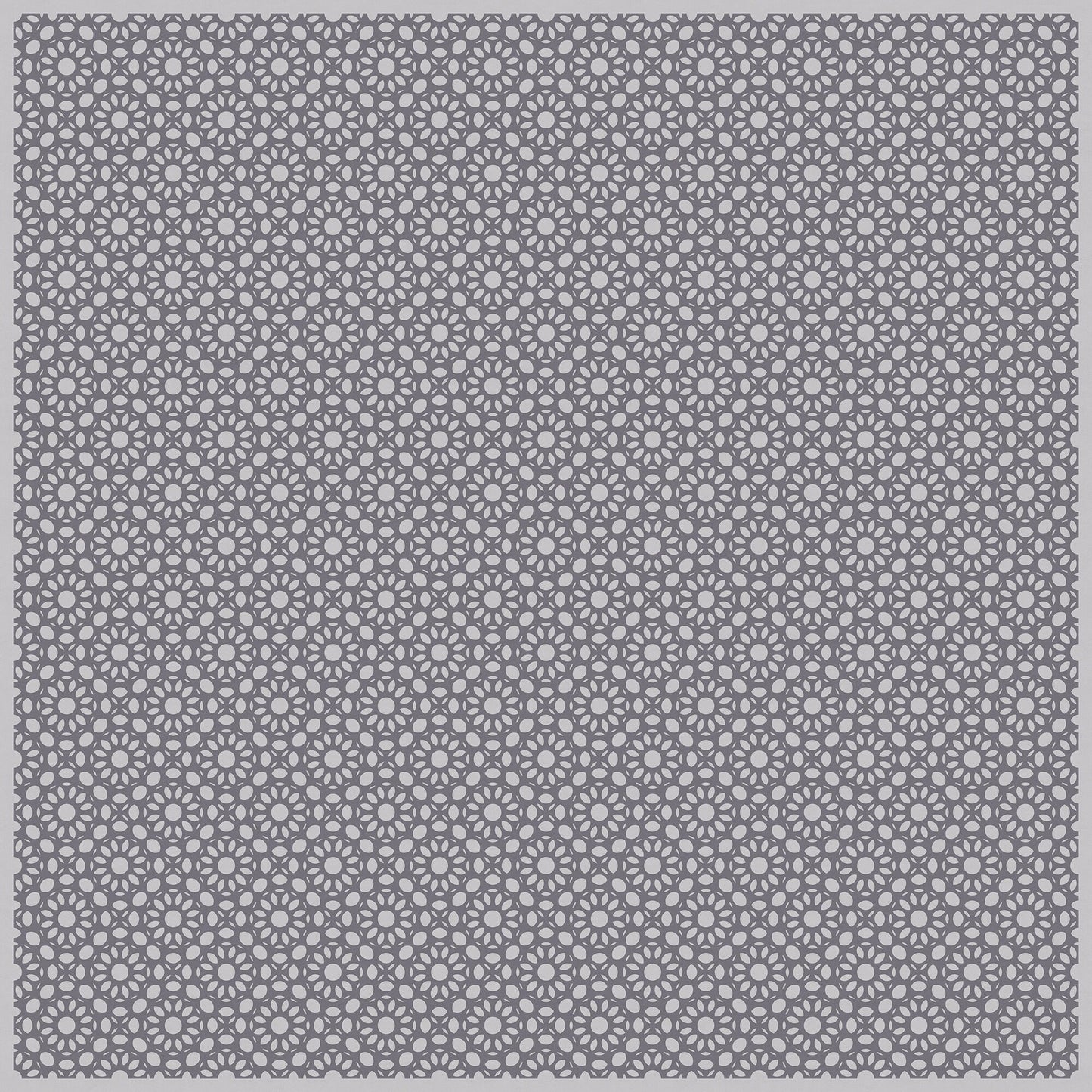 Dahlia Square Versatile Indoor/Outdoor Washable Rug - Modern Farmhouse Gray Geometric - Vinyl with Non-Slip Latex Backing