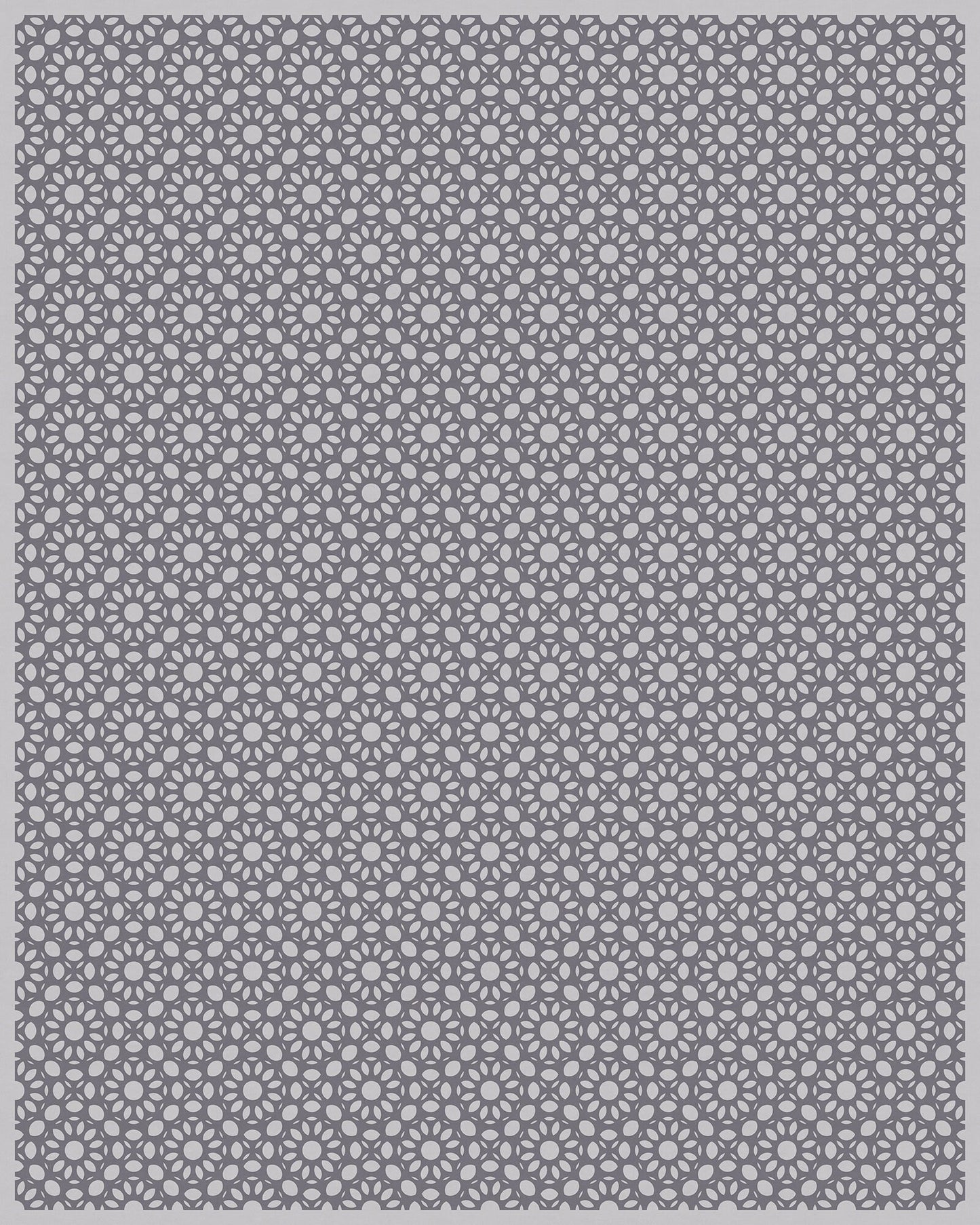 Dahlia Versatile Indoor/Outdoor Washable Rug - Rectangle Farmhouse Geometric Gray - Vinyl with Non-Slip Latex Backing