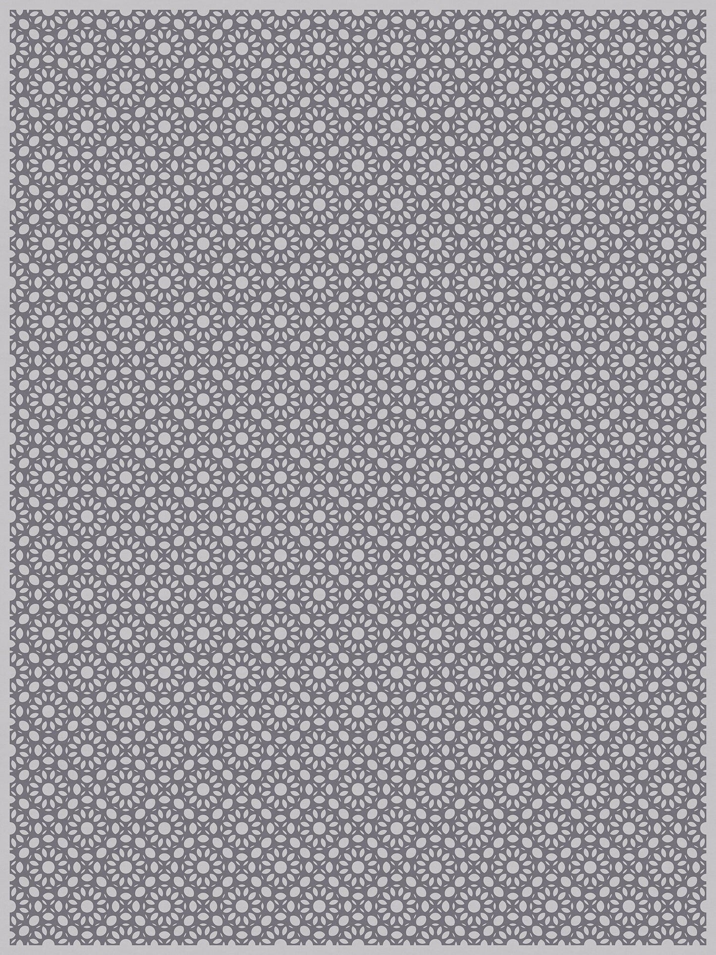 Dahlia Versatile Indoor/Outdoor Washable Rug - Rectangle Farmhouse Geometric Gray - Vinyl with Non-Slip Latex Backing