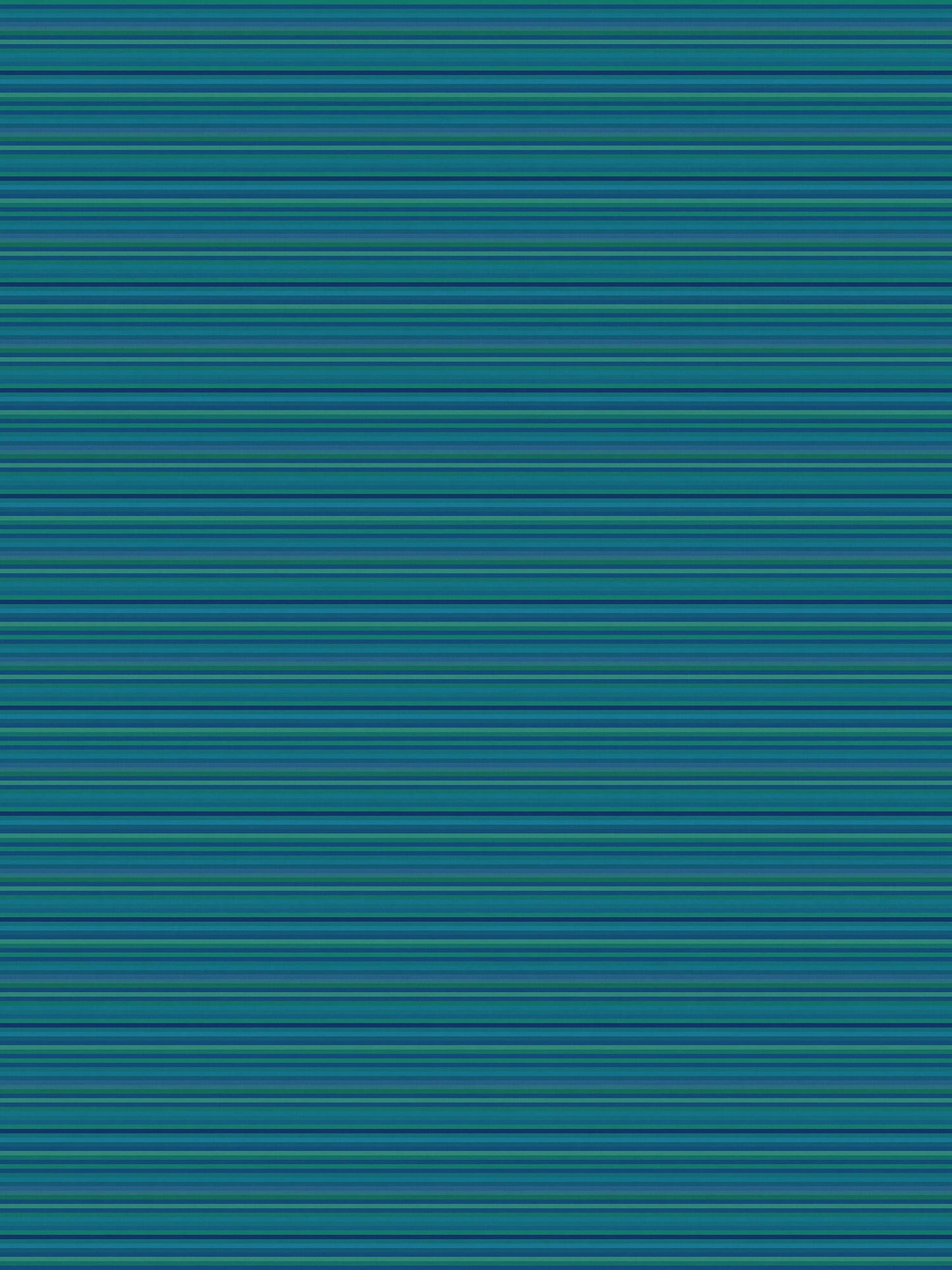 Teal Cabana Stripes Versatile Indoor/Outdoor Washable Rug - Blue, Green Modern Coastal Stripes - Vinyl with Non-Slip Latex Backing