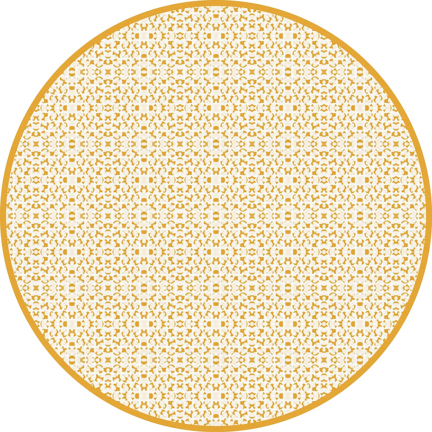 Sunglow Round Indoor/Outdoor Vinyl Non-Slip Rug