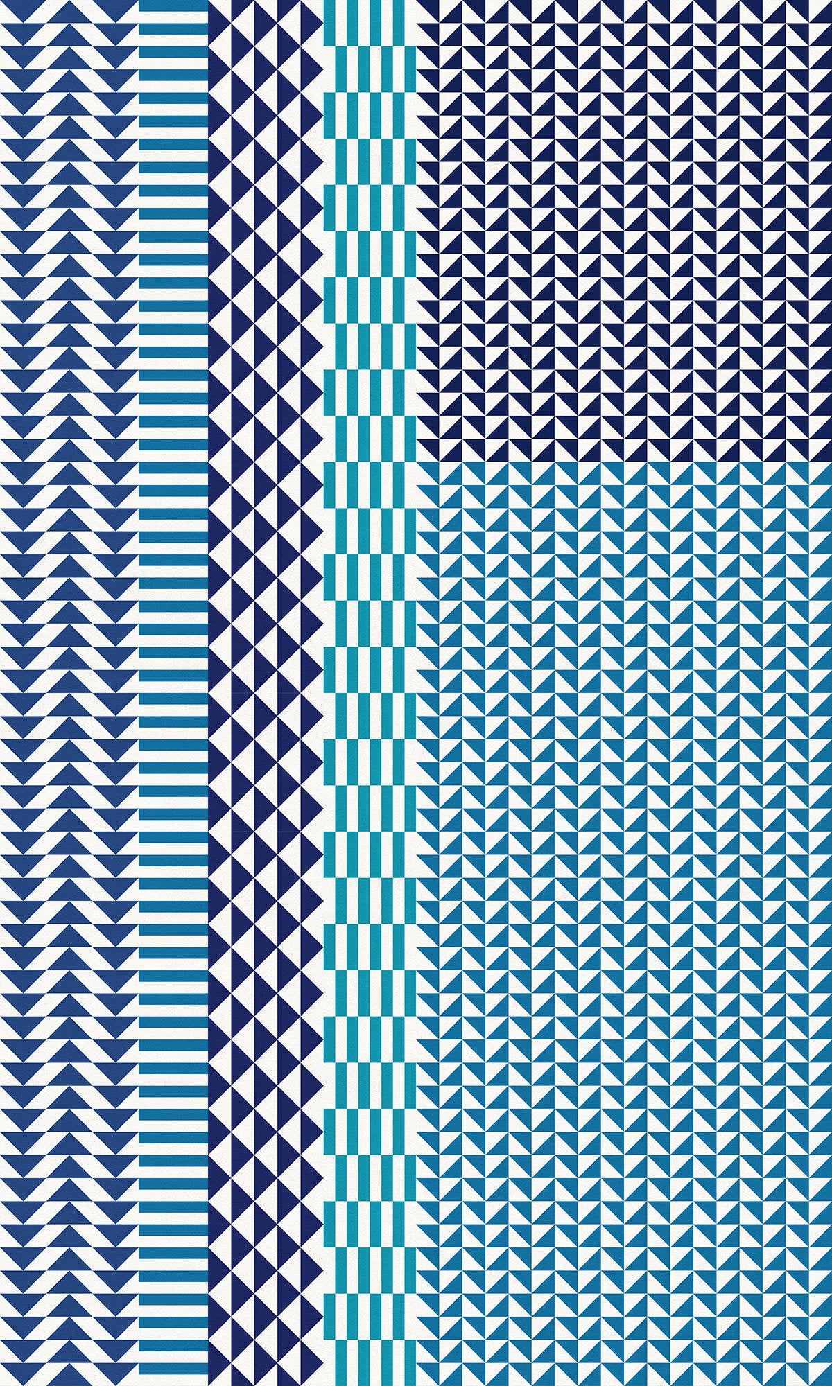 Bondurant Versatile Indoor/Outdoor Washable Rug - Southwestern Blue - Coastal Blue - Vinyl with Non-Slip Latex Backing