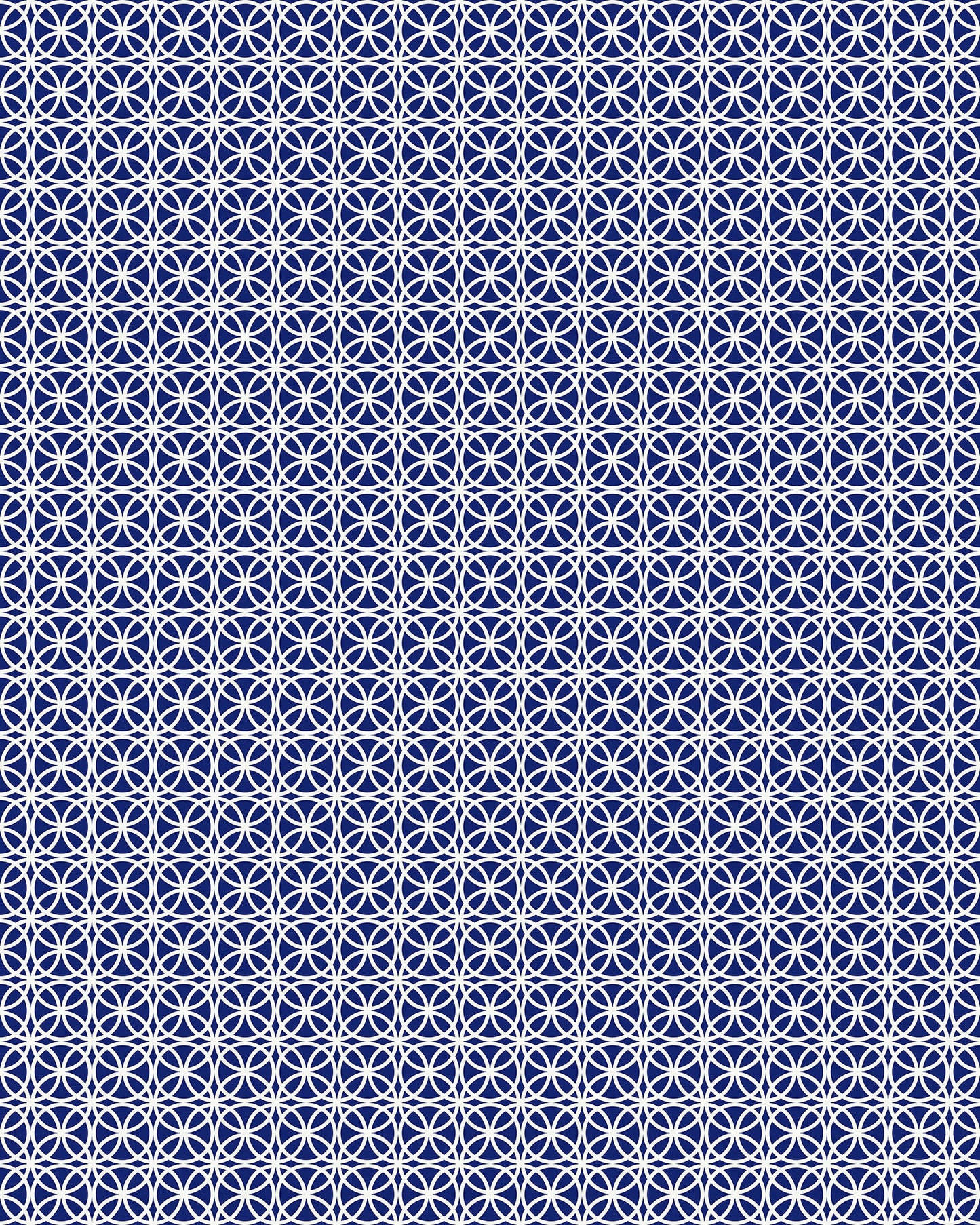 Chicago Versatile Indoor/Outdoor Washable Rug - Modern, Contemporary Navy Blue Geometric - Vinyl with Non-Slip Backing