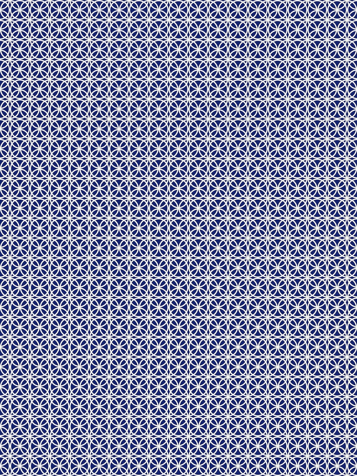 Chicago Versatile Indoor/Outdoor Washable Rug - Modern, Contemporary Navy Blue Geometric - Vinyl with Non-Slip Backing
