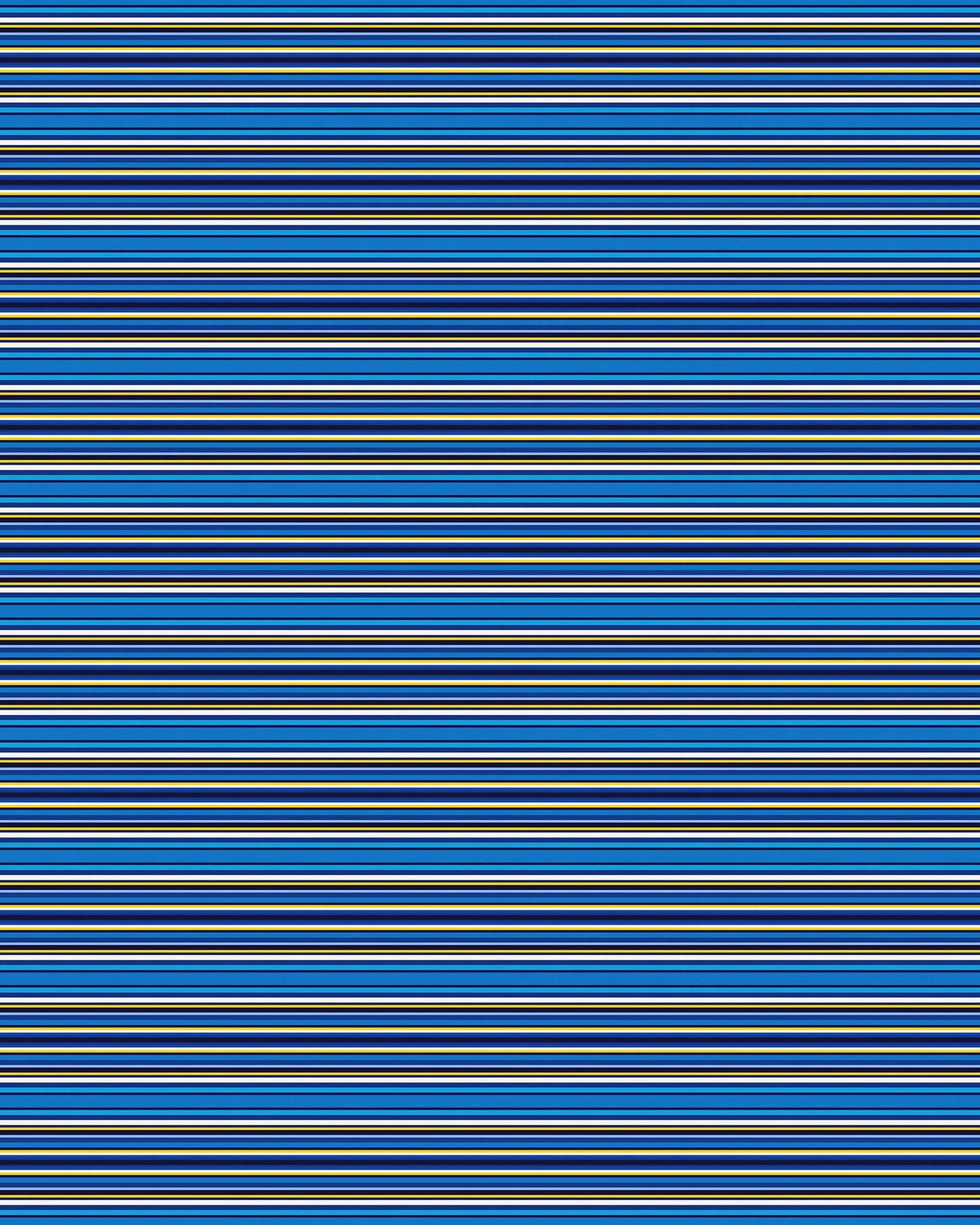 Blue Cabana Stripes Versatile Indoor/Outdoor Washable Rug - Blue, Yellow Modern Coastal Stripes - Vinyl with Non-Slip Latex Backing