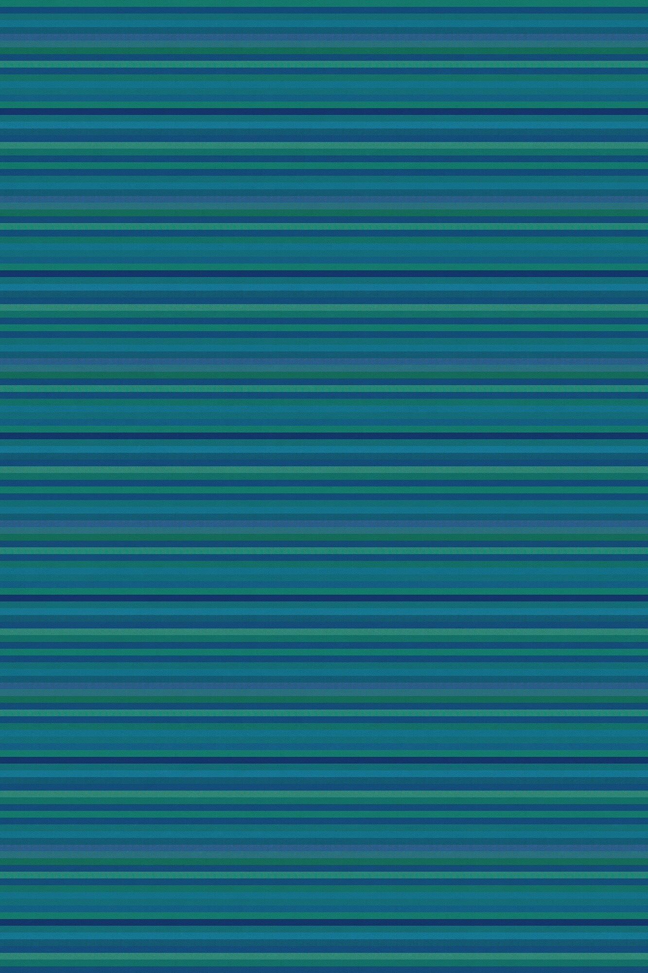 Teal Cabana Stripes Versatile Indoor/Outdoor Washable Rug - Blue, Green Modern Coastal Stripes - Vinyl with Non-Slip Latex Backing