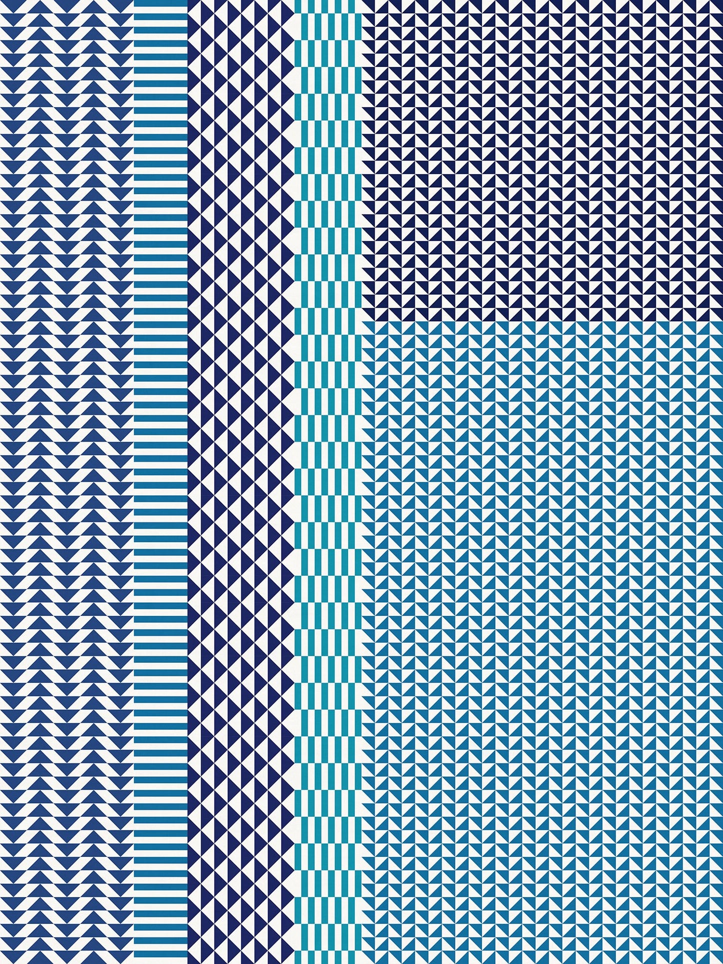 Bondurant Versatile Indoor/Outdoor Washable Rug - Southwestern Blue - Coastal Blue - Vinyl with Non-Slip Latex Backing