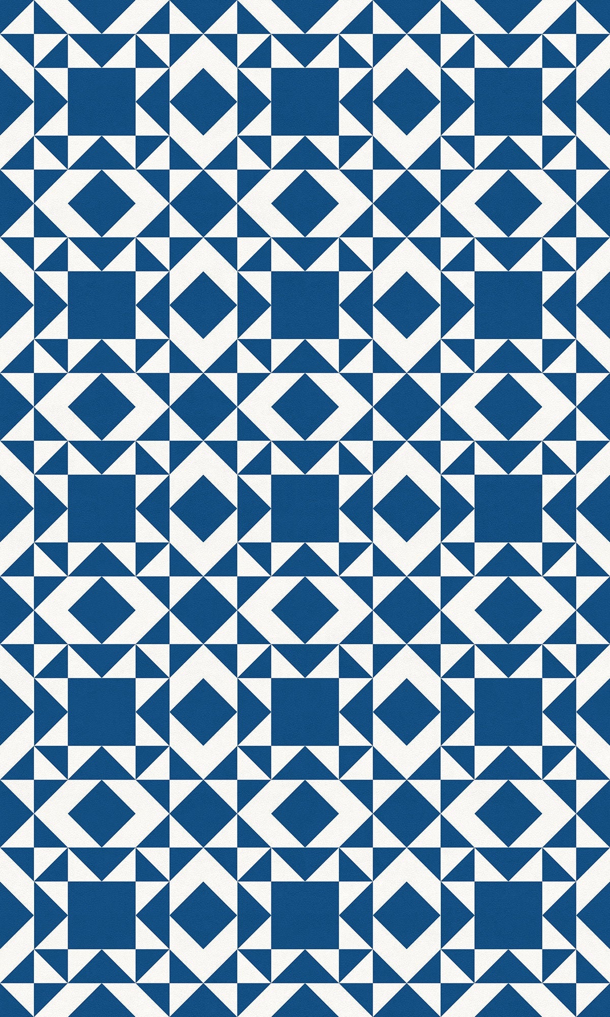 Cheyenne Versatile Indoor/Outdoor Washable Rug - Blue Southwestern Geometric - Vinyl with Non-Slip Latex Backing