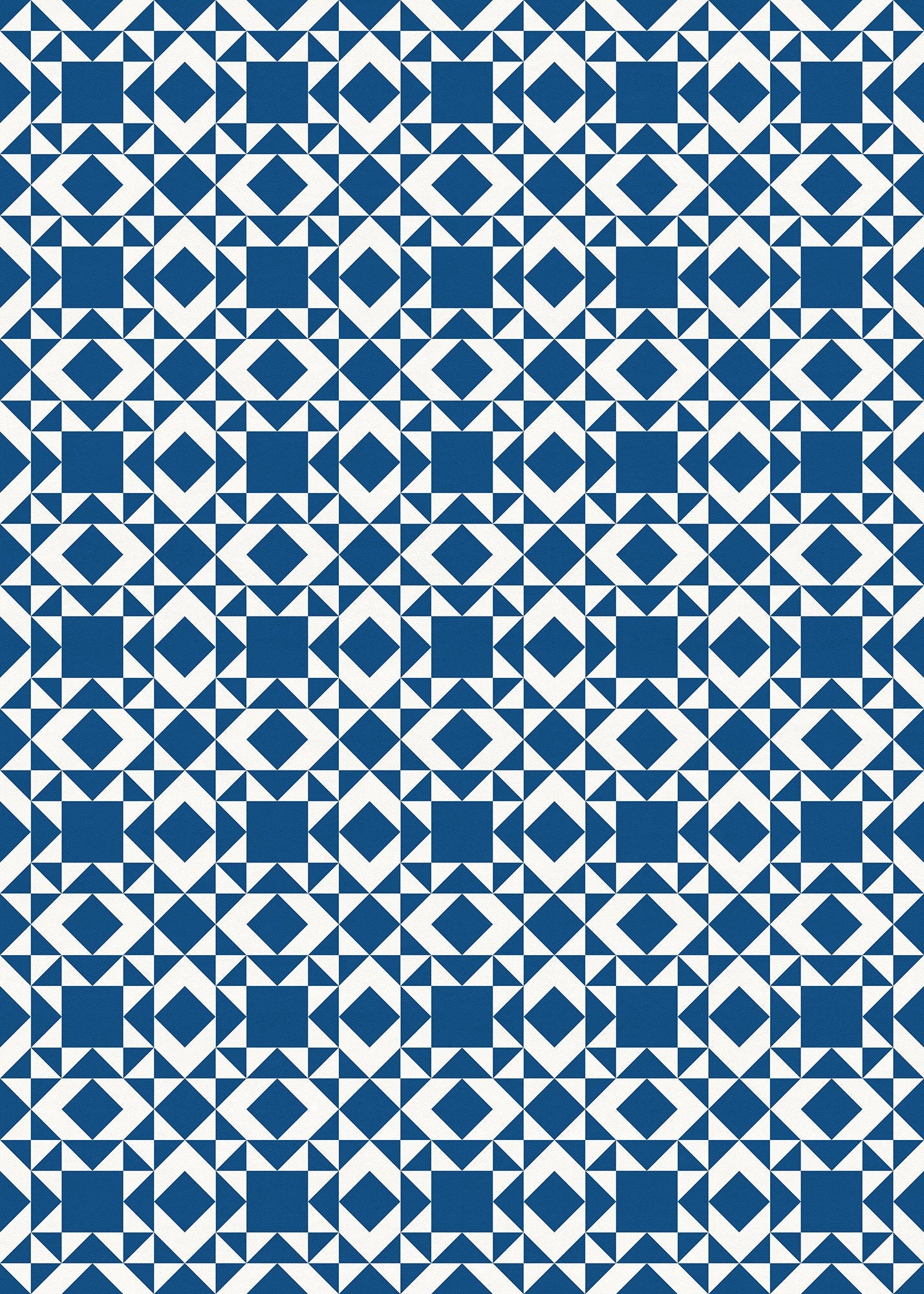 Cheyenne Versatile Indoor/Outdoor Washable Rug - Blue Southwestern Geometric - Vinyl with Non-Slip Latex Backing
