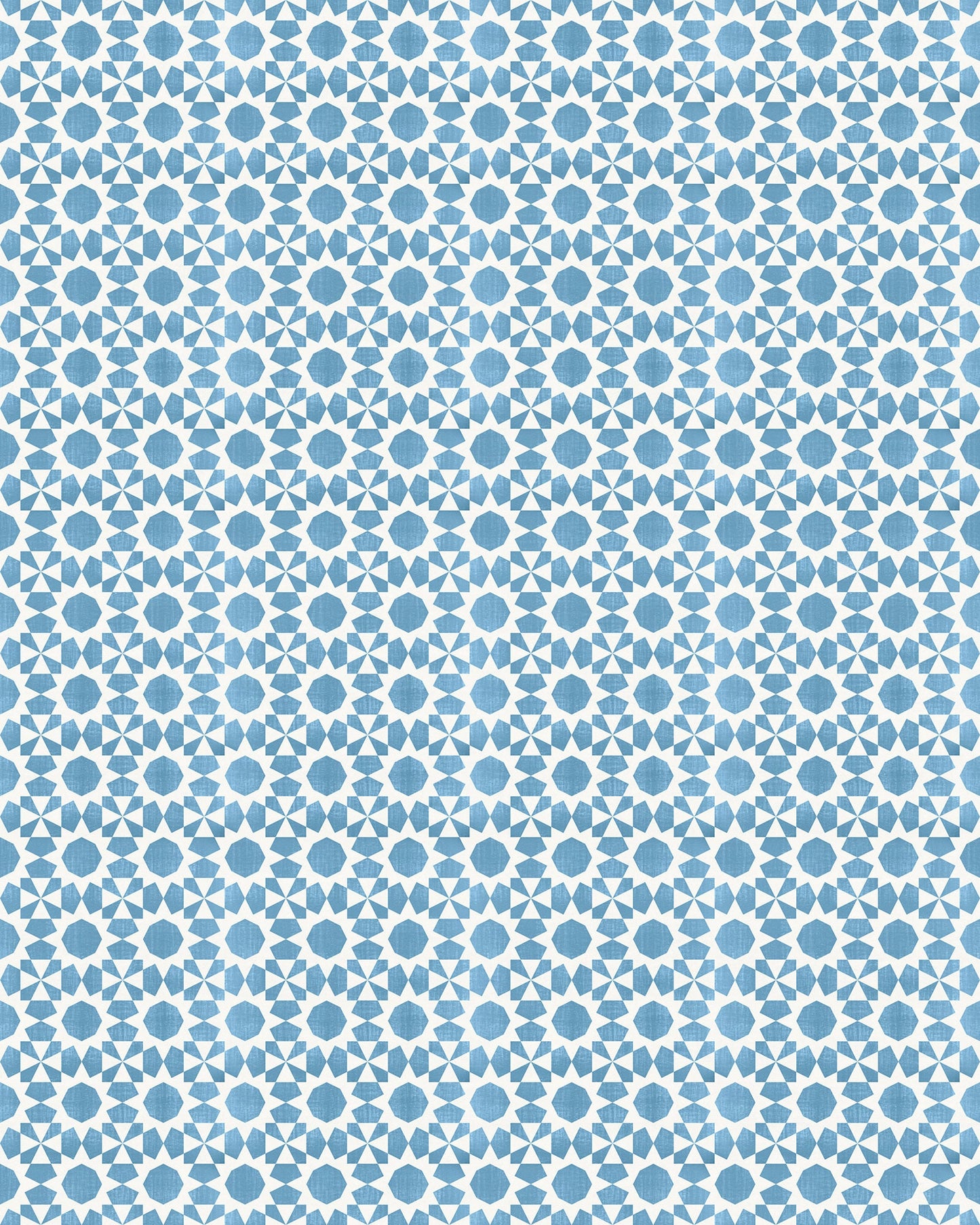 Casper Versatile Indoor/Outdoor Washable Rug - Blue Southwestern Coastal Geometric - Vinyl with Non-Slip Latex Coating