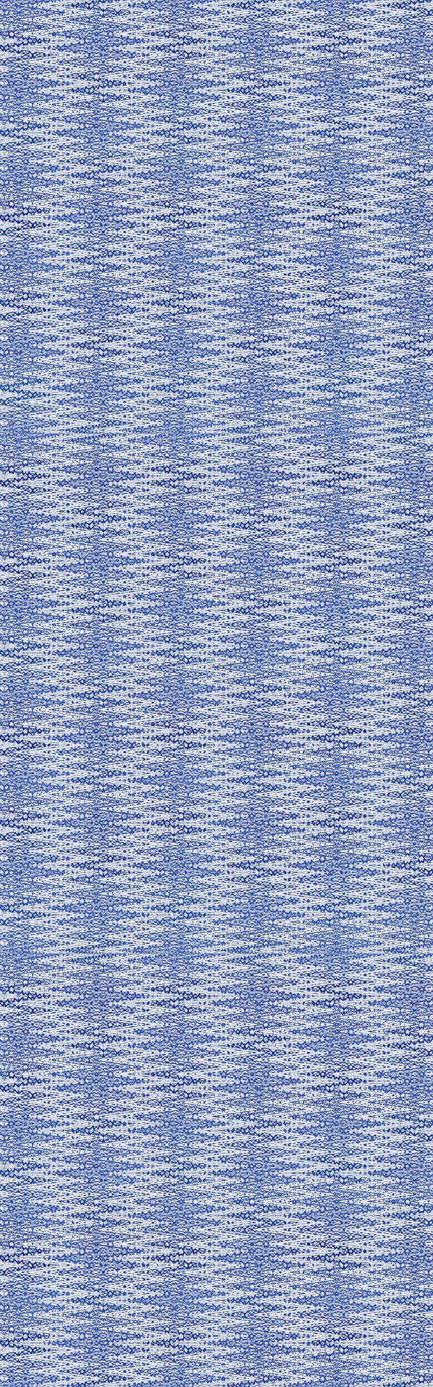 Santa Cruz Indoor/Outdoor Washable Floor Covering - Blue Modern Abstract - 2-Ply Vinyl with Non-Slip Latex Backing