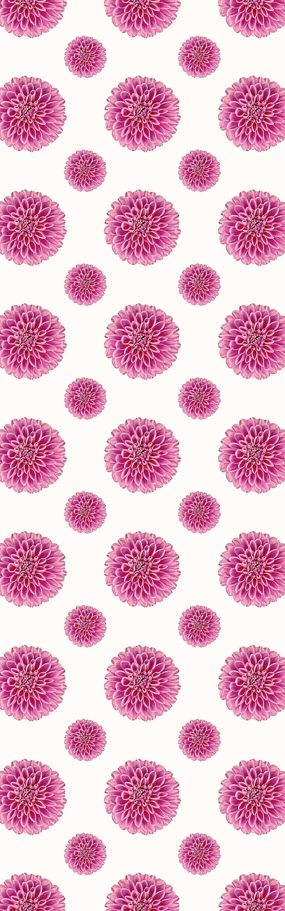 Blossom in Pink Versatile Indoor/Outdoor Rug - Modern Glam Floral - Vinyl with Non-Slip Latex Backing