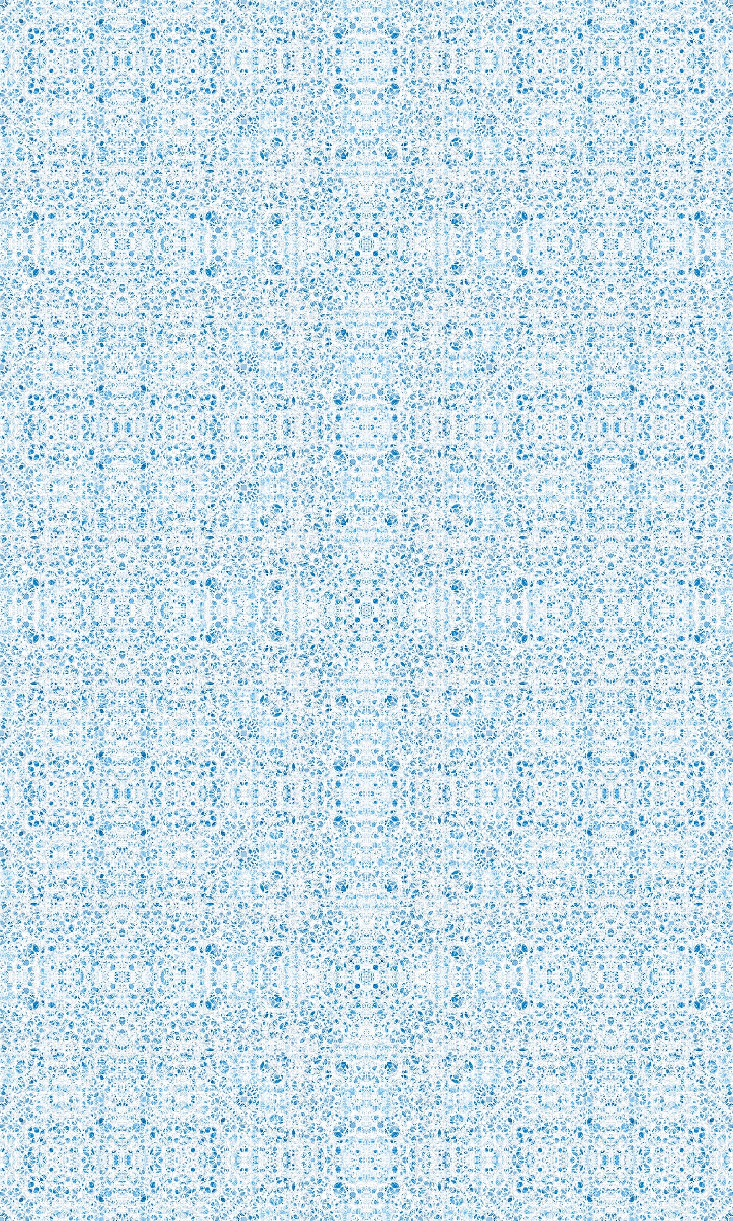 Poppies in Blue Indoor/Outdoor Floor Covering - French Country - 2-Ply Vinyl with Non-Slip Latex Backing