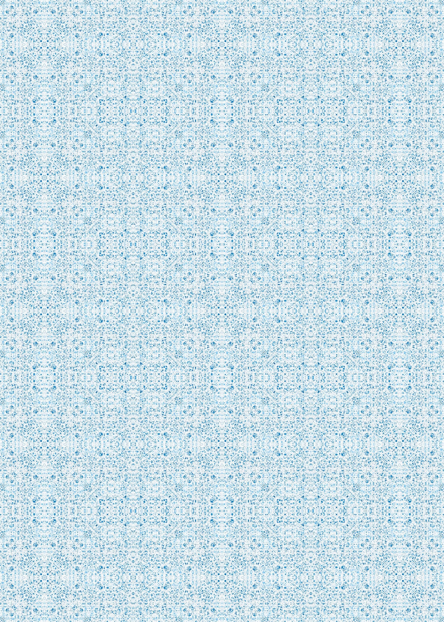 Poppies in Blue Indoor/Outdoor Floor Covering - French Country - 2-Ply Vinyl with Non-Slip Latex Backing