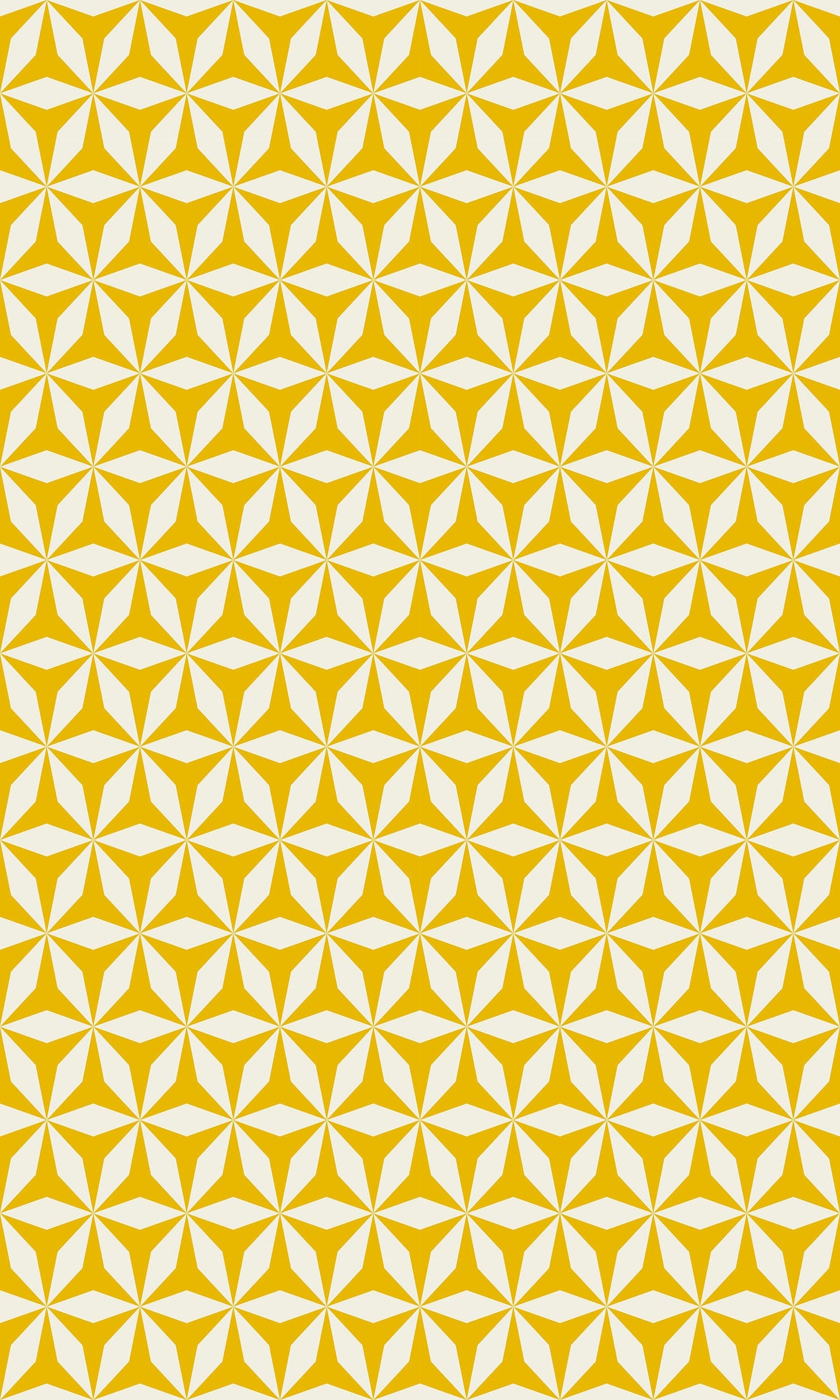 Origami in Yellow Indoor/Outdoor Floor Covering - Mid-Century Geometric - 2-Ply Vinyl with Non-Slip Latex Backing