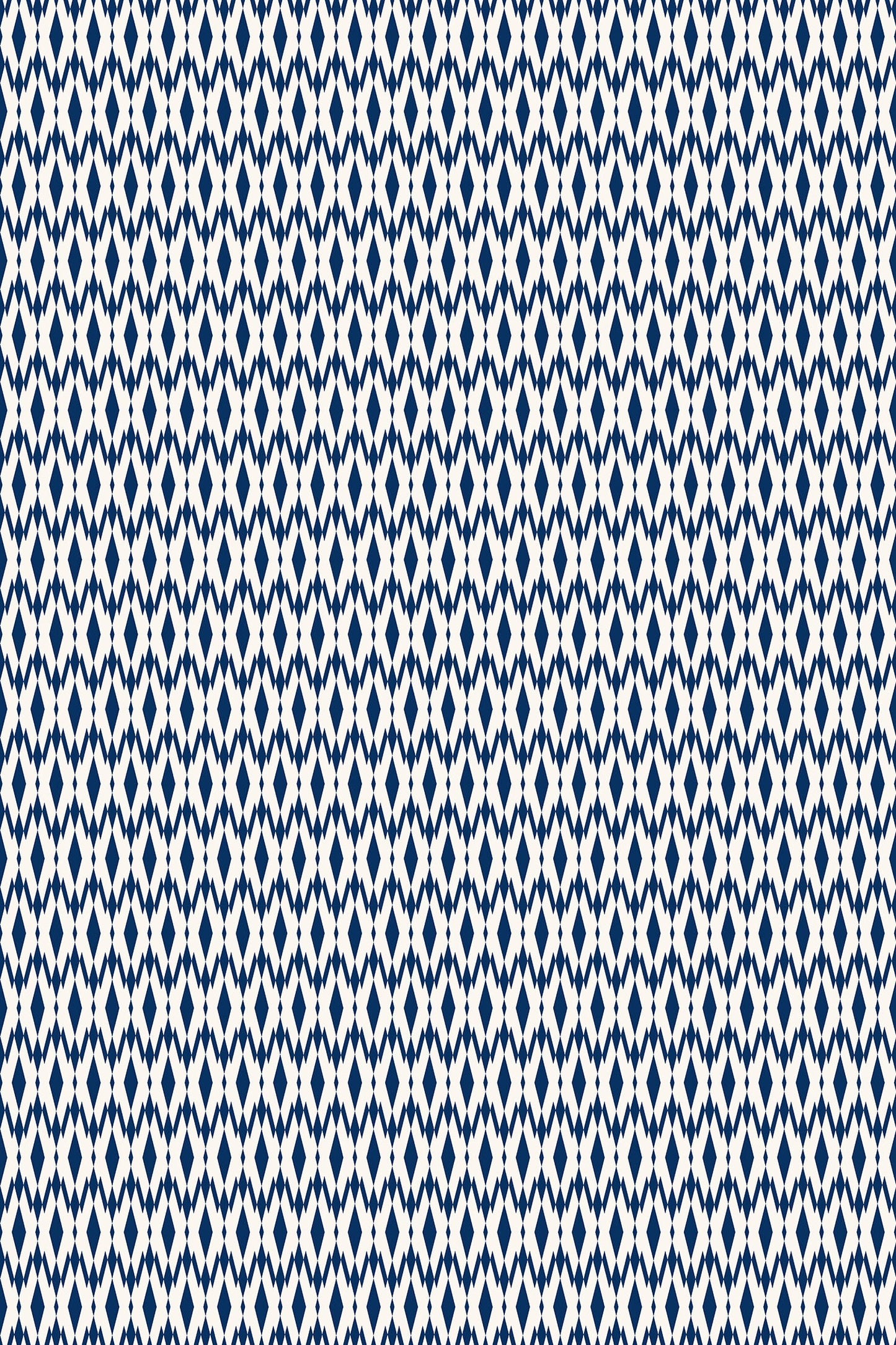 Malay in Navy Indoor/Outdoor Floor Covering - Mid-Century Modern Geometric- 2-Ply Vinyl with Non-Slip Latex Backing