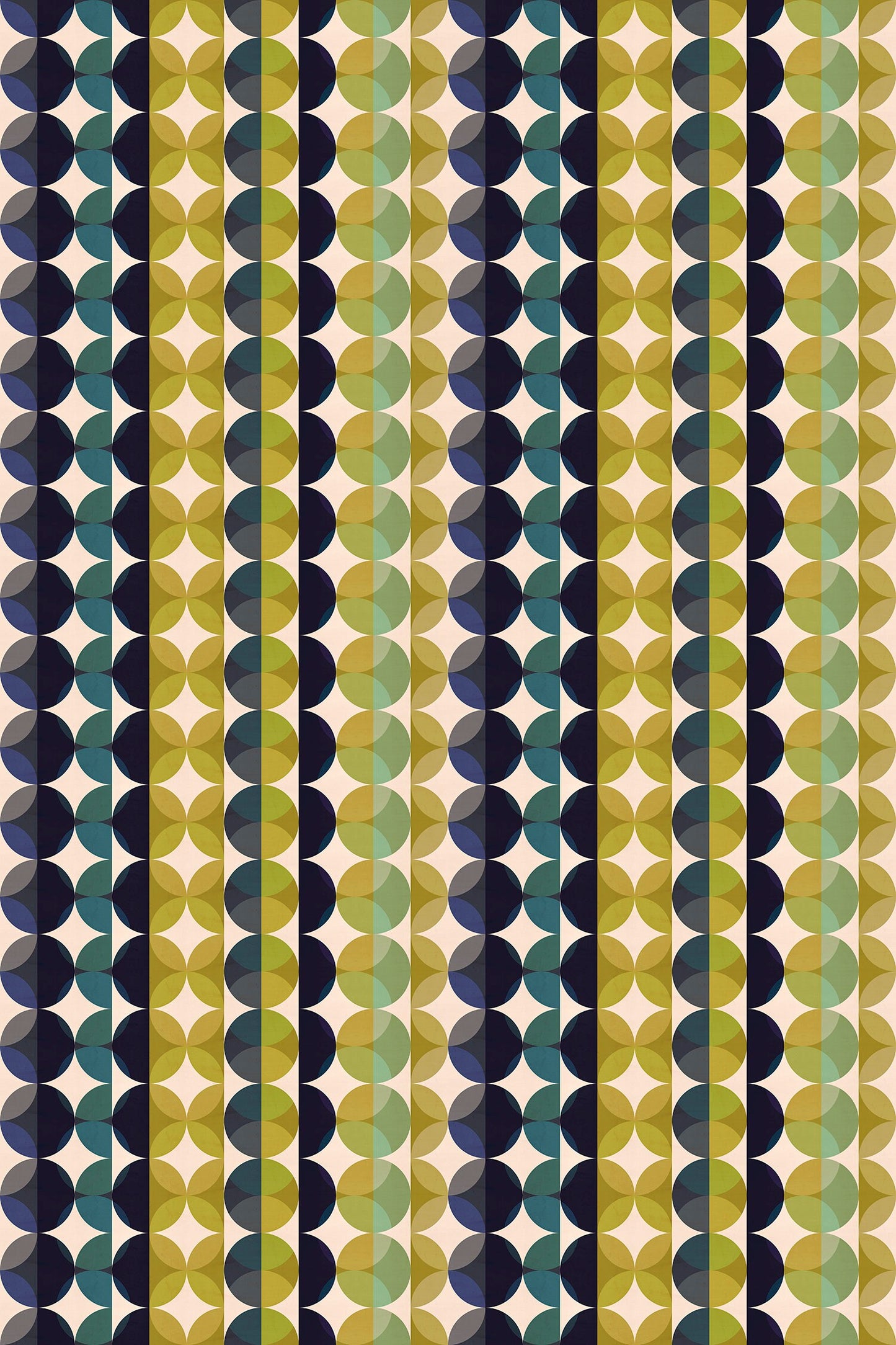 Gemstone Jade Versatile Indoor/Outdoor Washable Rug - Mid-Century Modern Blue, Green Geometric- Ply Vinyl with Non-Slip Latex Backing