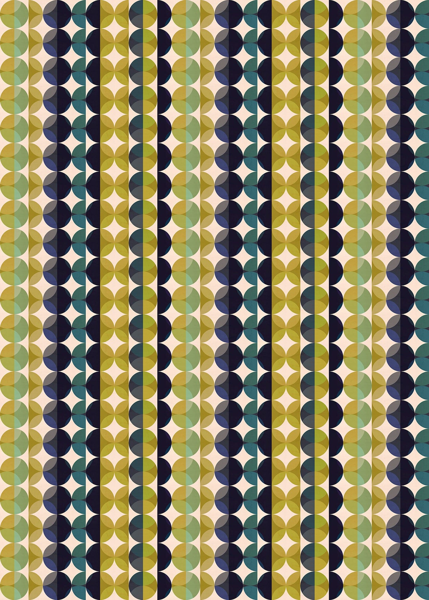 Gemstone Jade Versatile Indoor/Outdoor Washable Rug - Mid-Century Modern Blue, Green Geometric- Ply Vinyl with Non-Slip Latex Backing