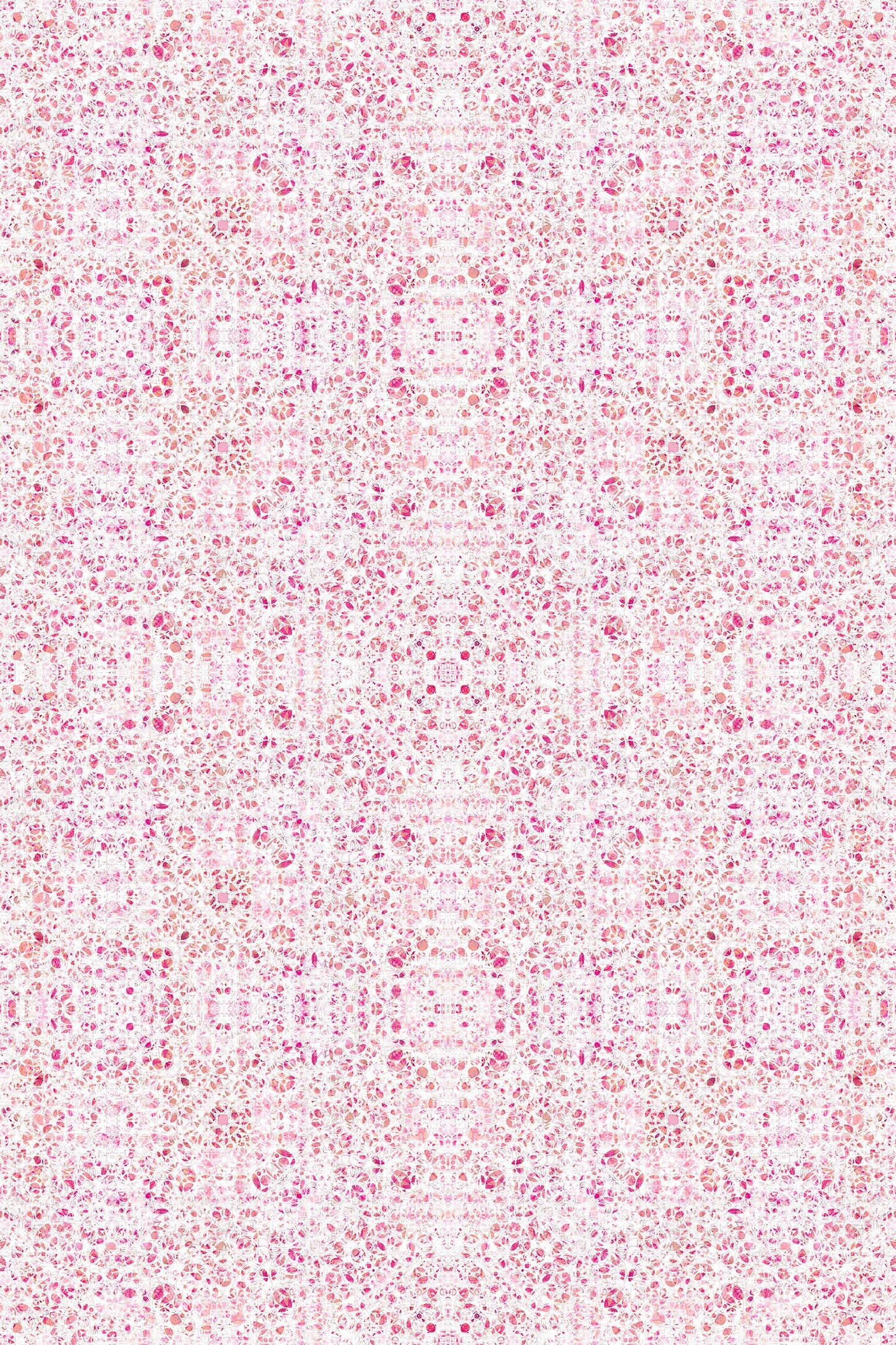 Poppies in Rose Indoor/Outdoor Floor Covering - French Country - 2-Ply Vinyl with Non-Slip Latex Backing