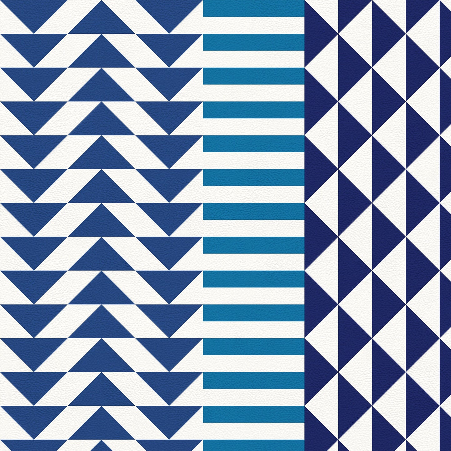 Bondurant Versatile Indoor/Outdoor Washable Rug - Southwestern Blue - Coastal Blue - Vinyl with Non-Slip Latex Backing