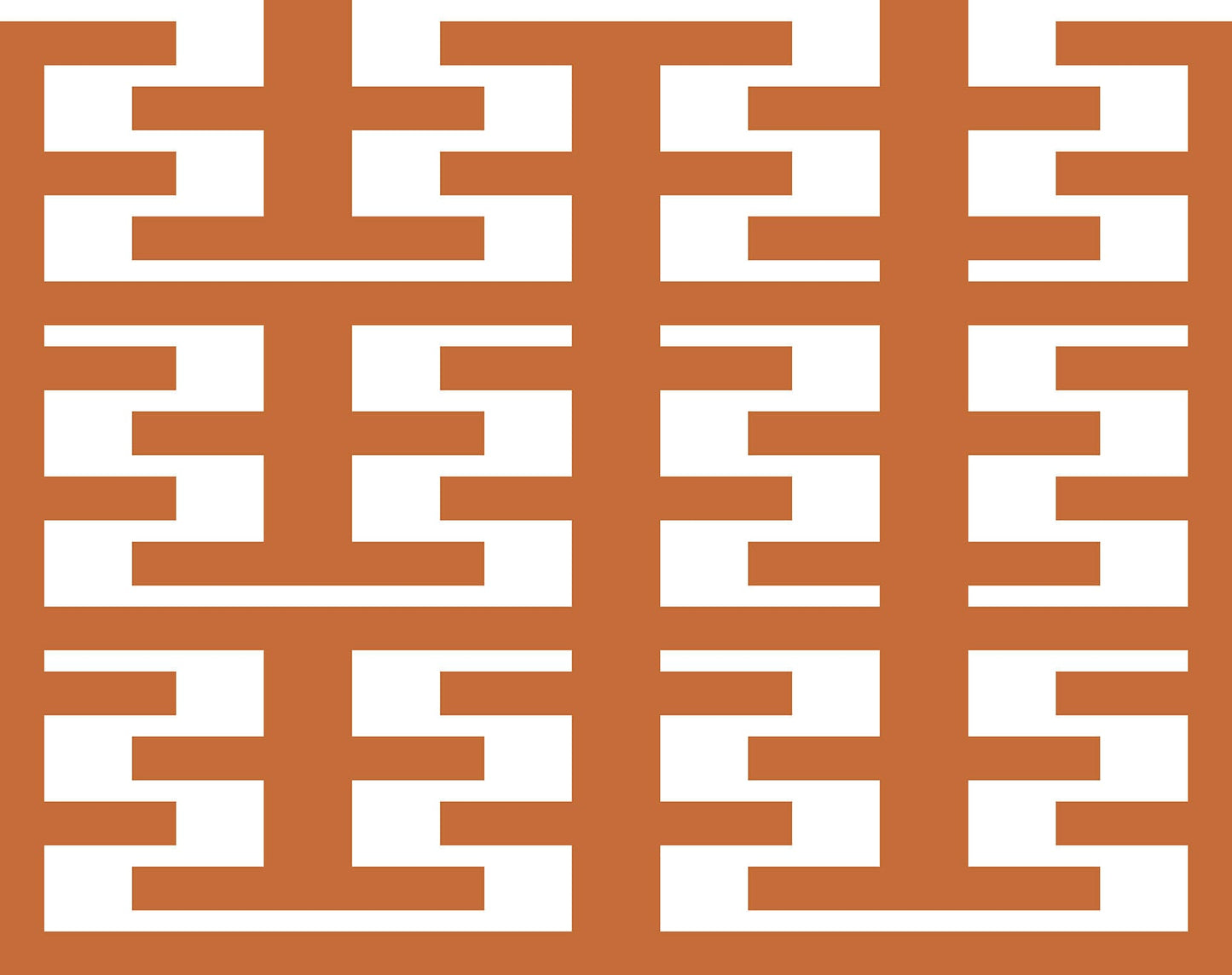 Retro Tower Terracotta Peel & Stick Wallpaper-Vinyl Embossed Canvas Texture