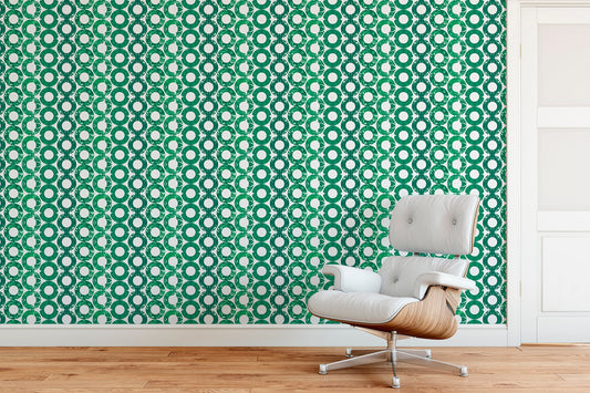 Geometric Venus Green Wallpaper