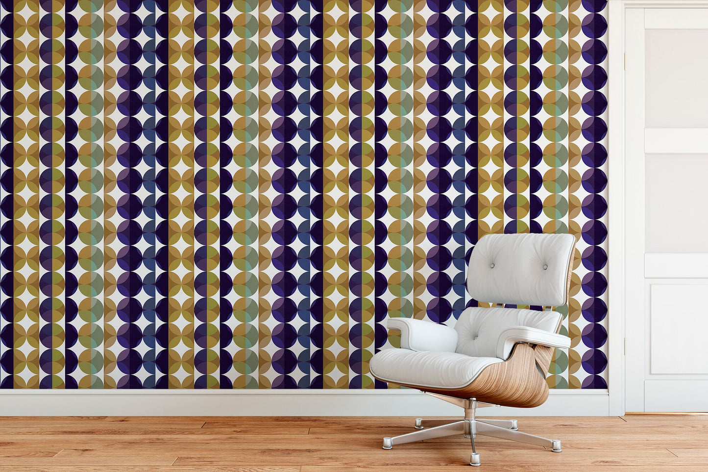 Gemstone Topaz Metallic Grass Cloth Wallpaper - Multi-Color Modern Geometric - Non-Pasted Commercial Grade