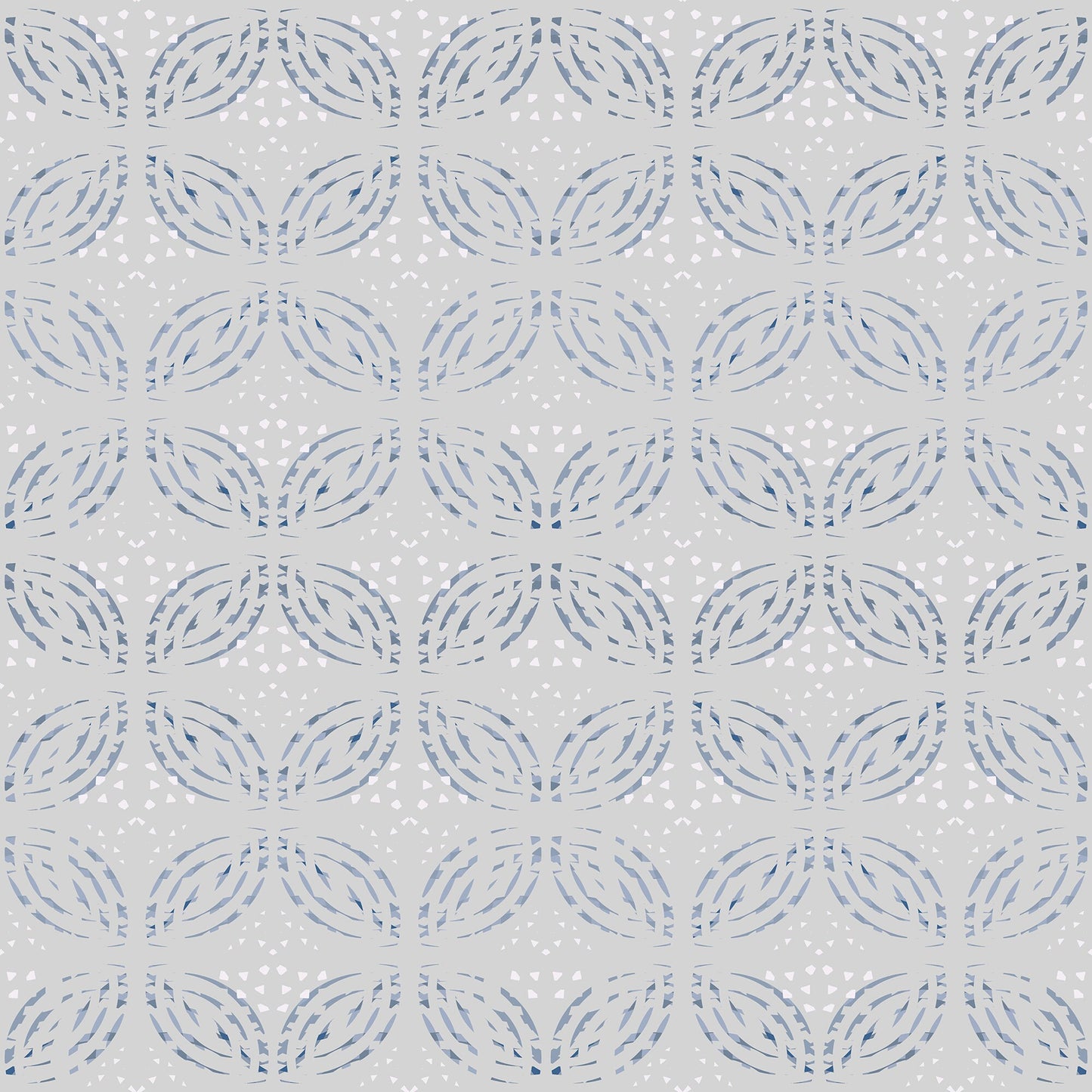 Knit Inspired &#39;Isle de Fleur&#39; Metallic Grass Cloth Wallpaper - Gray, Blue Geometric Modern - Non-Pasted Commercial Grade