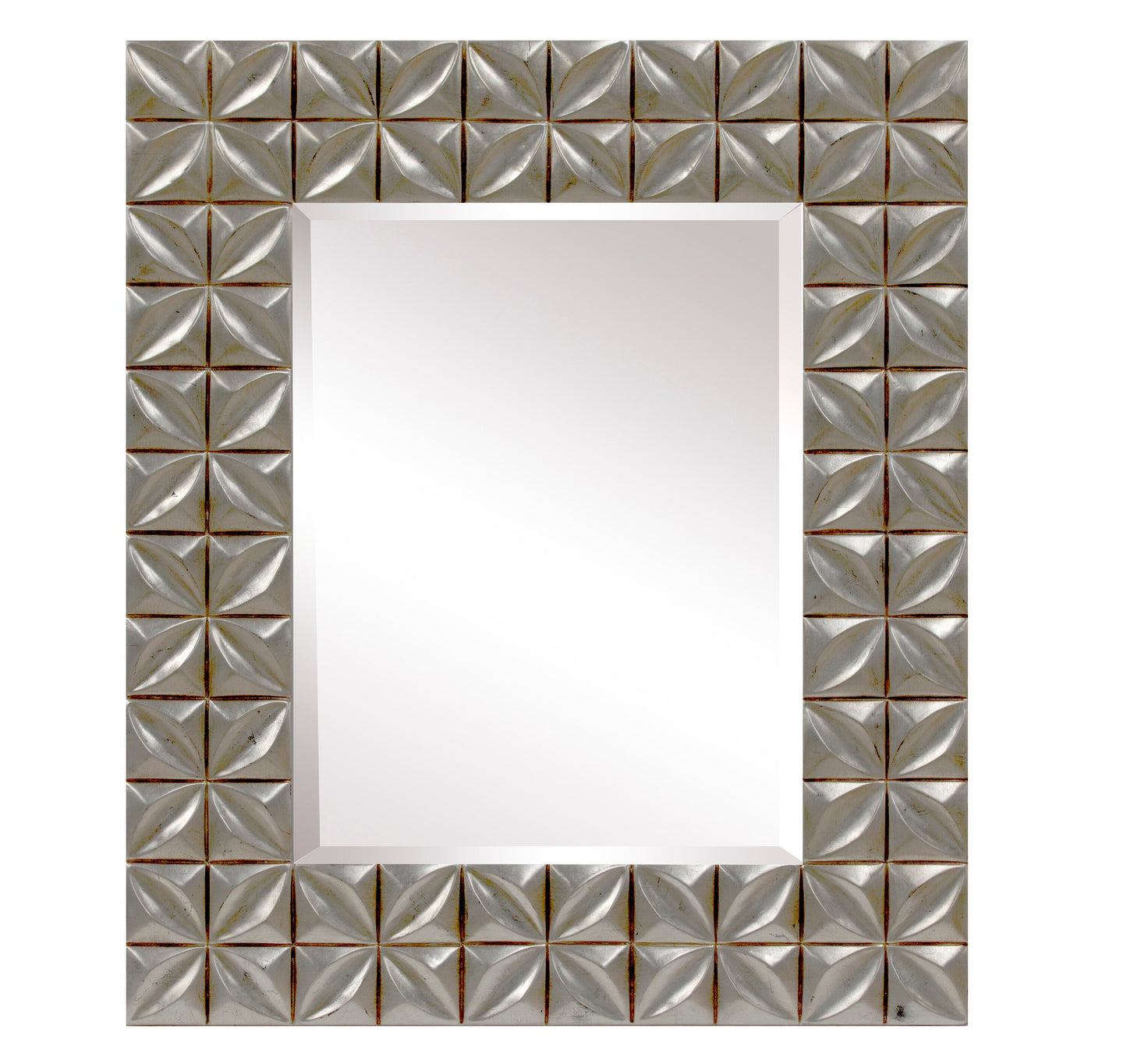 Crystal Silver Large Decorative Wall Mirror