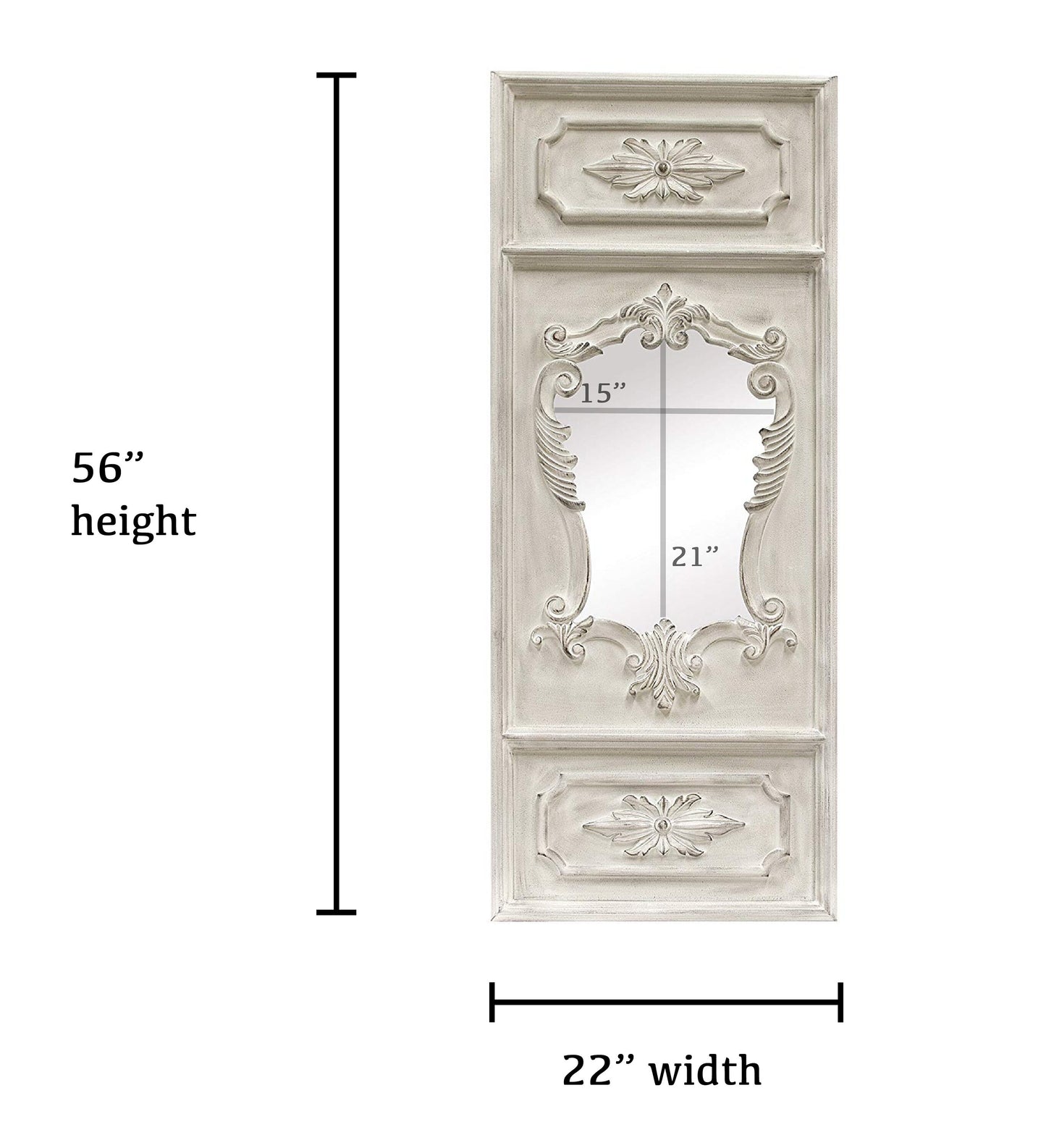 French Trumeau Angelique Mirror