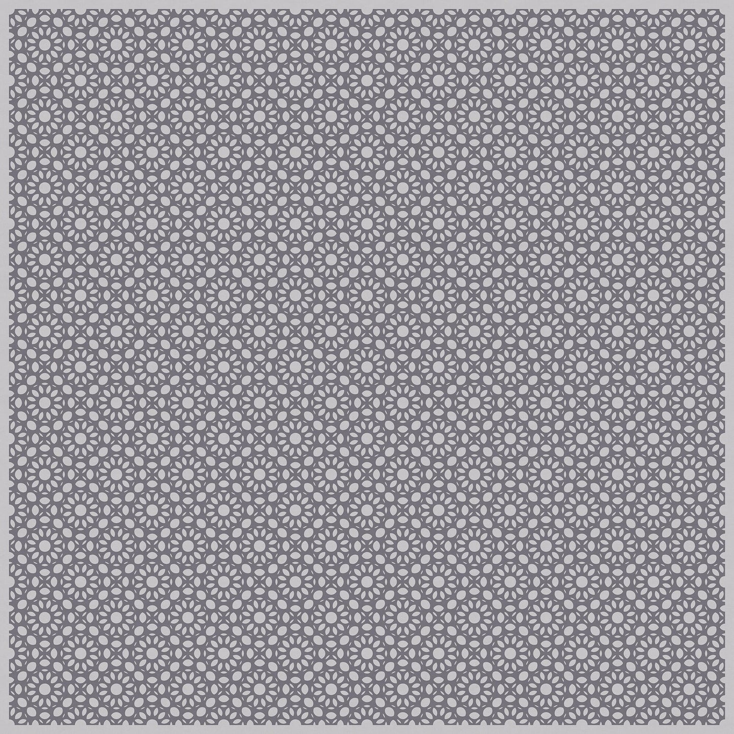 Dahlia Square Versatile Indoor/Outdoor Washable Rug - Modern Farmhouse Gray Geometric - Vinyl with Non-Slip Latex Backing