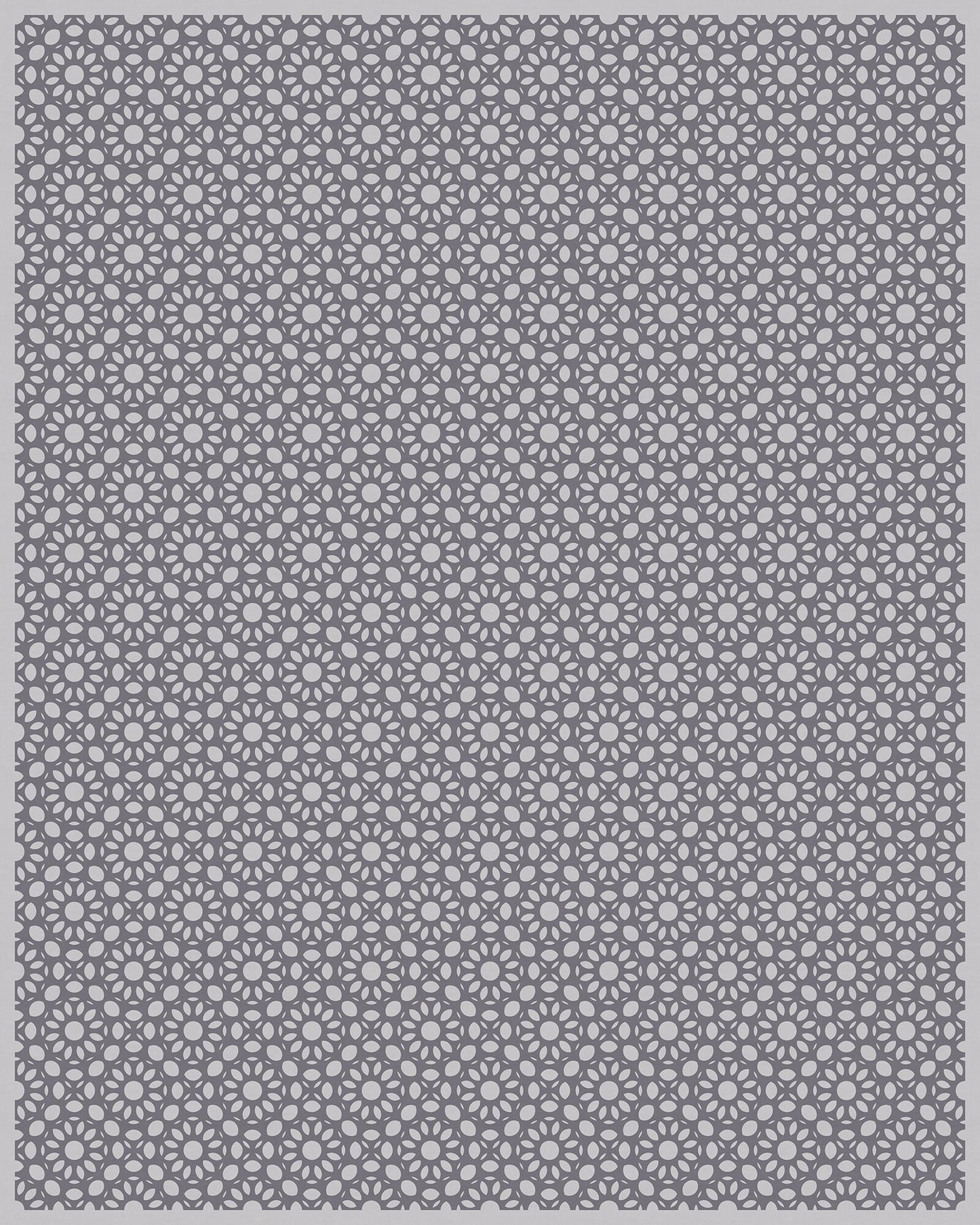 Dahlia Versatile Indoor/Outdoor Washable Rug - Rectangle Farmhouse Geometric Gray - Vinyl with Non-Slip Latex Backing