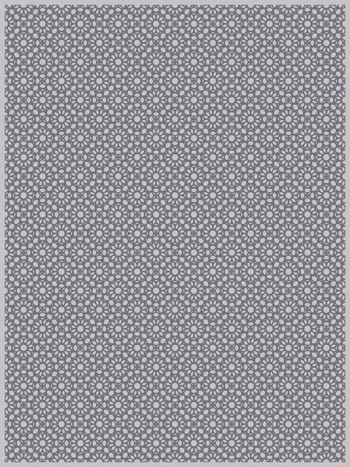 Dahlia Versatile Indoor/Outdoor Washable Rug - Rectangle Farmhouse Geometric Gray - Vinyl with Non-Slip Latex Backing