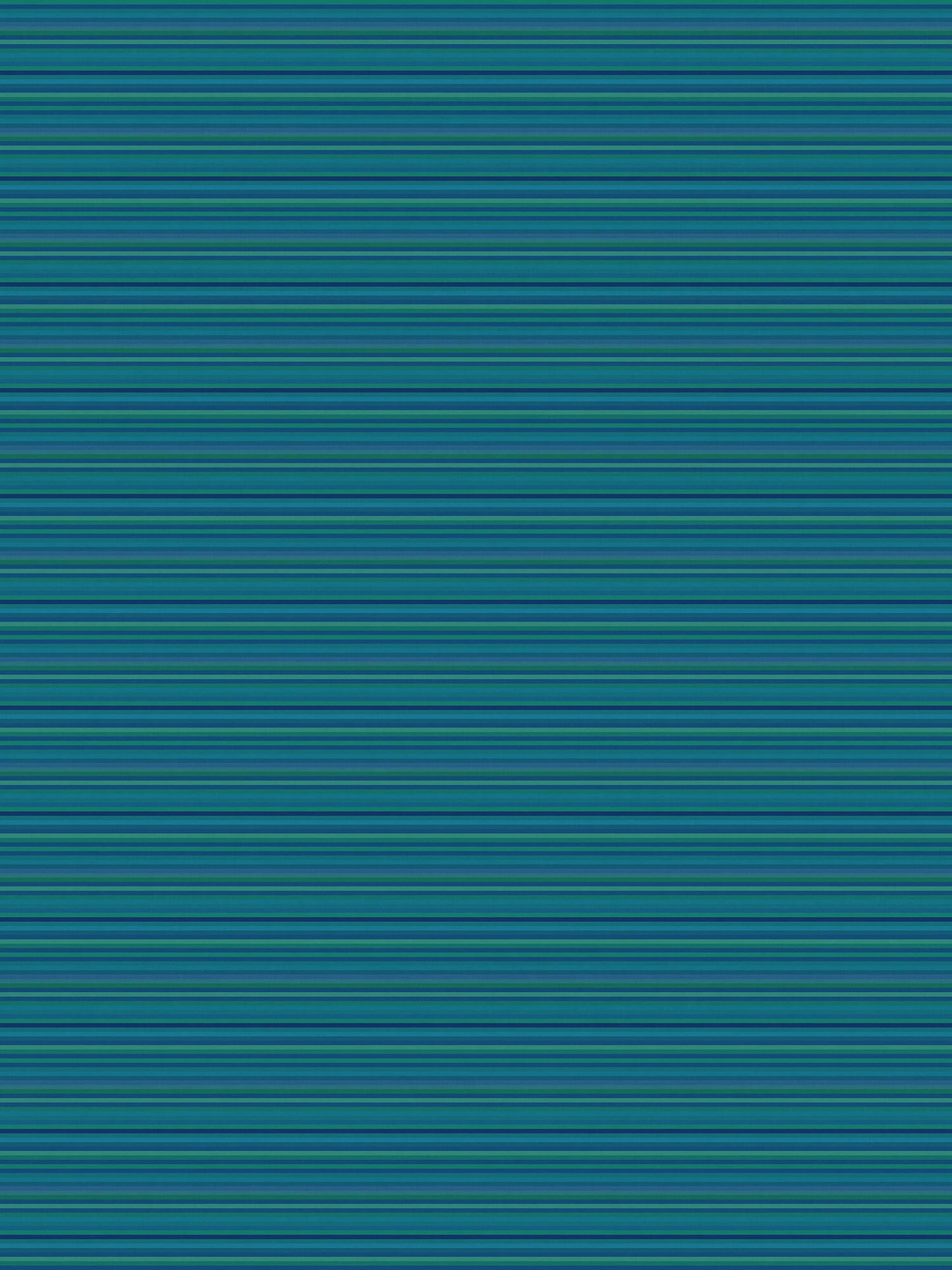 Teal Cabana Stripes Versatile Indoor/Outdoor Washable Rug - Blue, Green Modern Coastal Stripes - Vinyl with Non-Slip Latex Backing