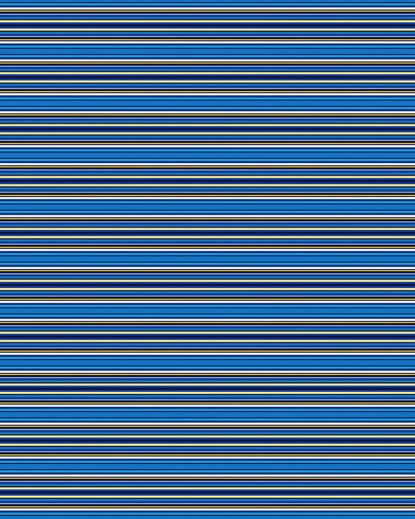 Blue Cabana Stripes Versatile Indoor/Outdoor Washable Rug - Blue, Yellow Modern Coastal Stripes - Vinyl with Non-Slip Latex Backing