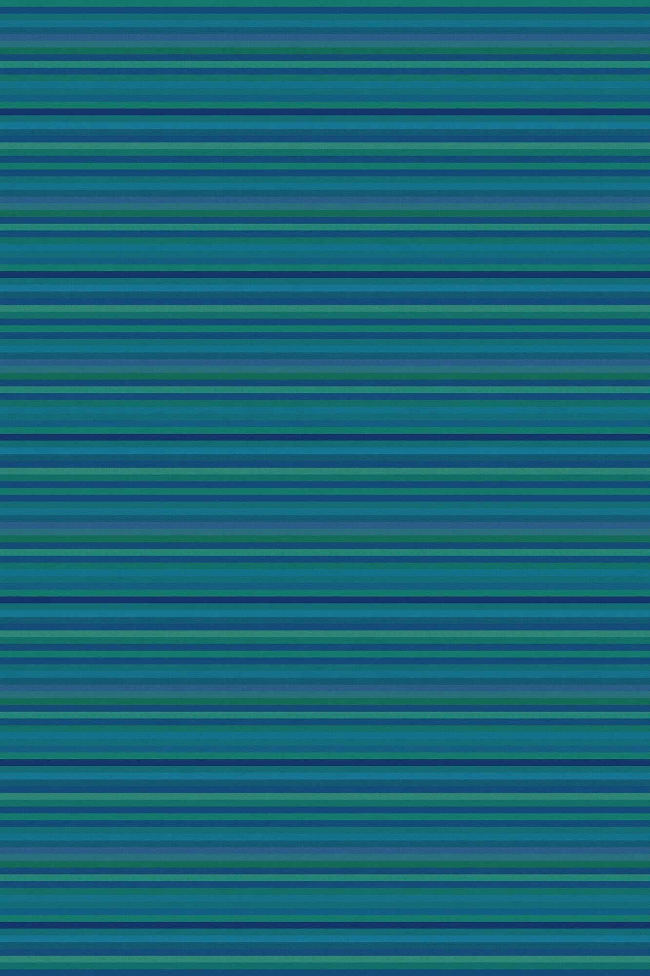 Teal Cabana Stripes Versatile Indoor/Outdoor Washable Rug - Blue, Green Modern Coastal Stripes - Vinyl with Non-Slip Latex Backing