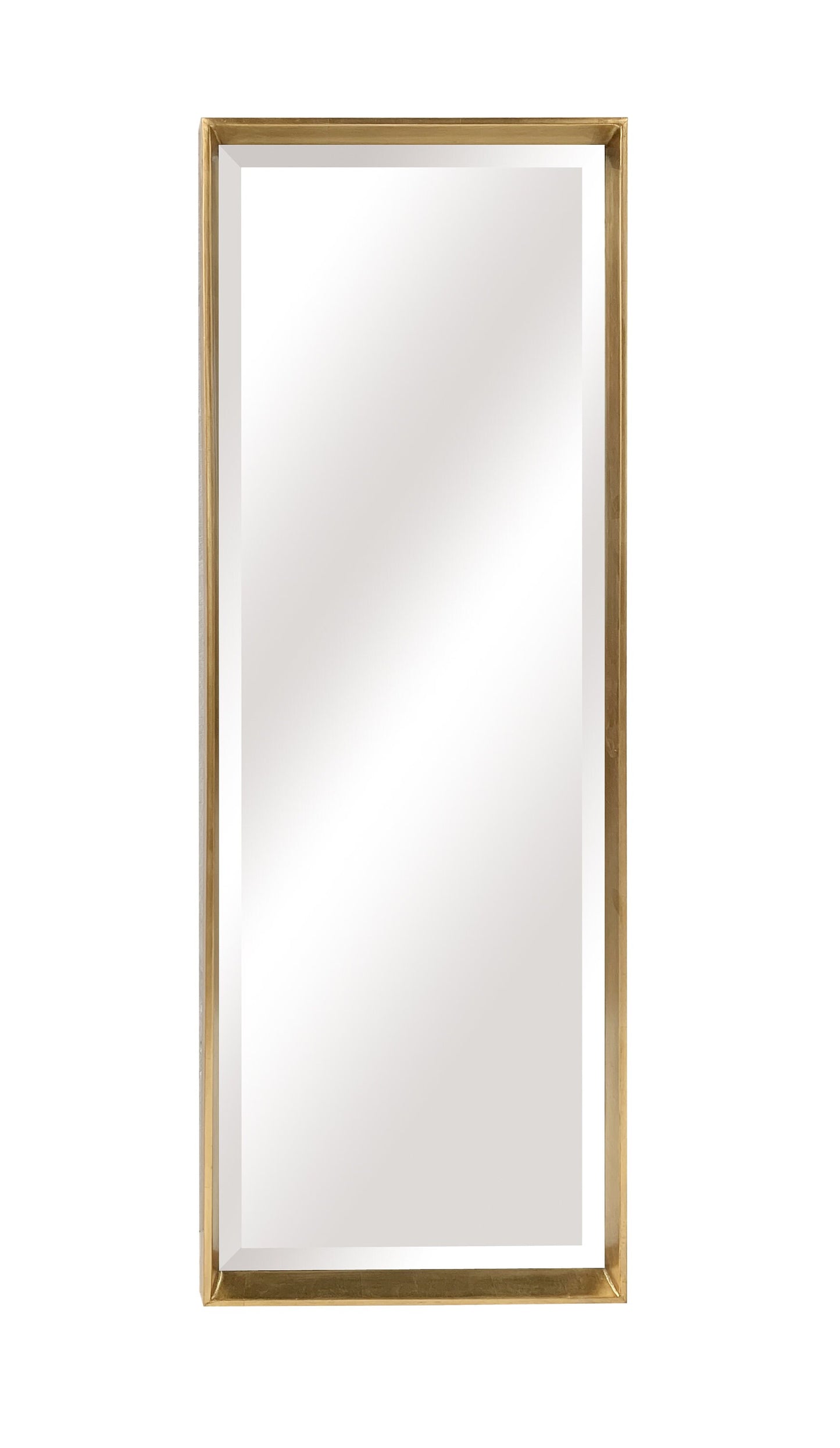 Mia Modern Gold and Silver Tray Frame Long Wall Mirrors