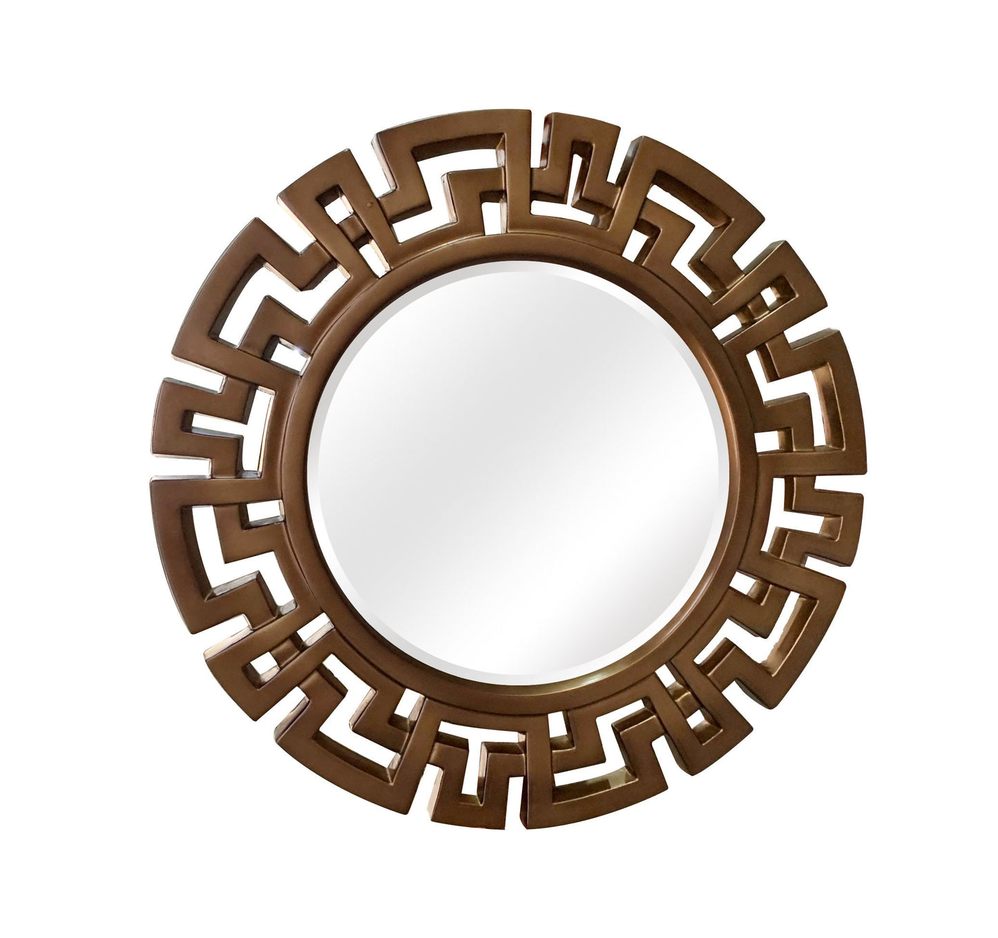 Athena Round Openwork Frame Accent Wall Mirror