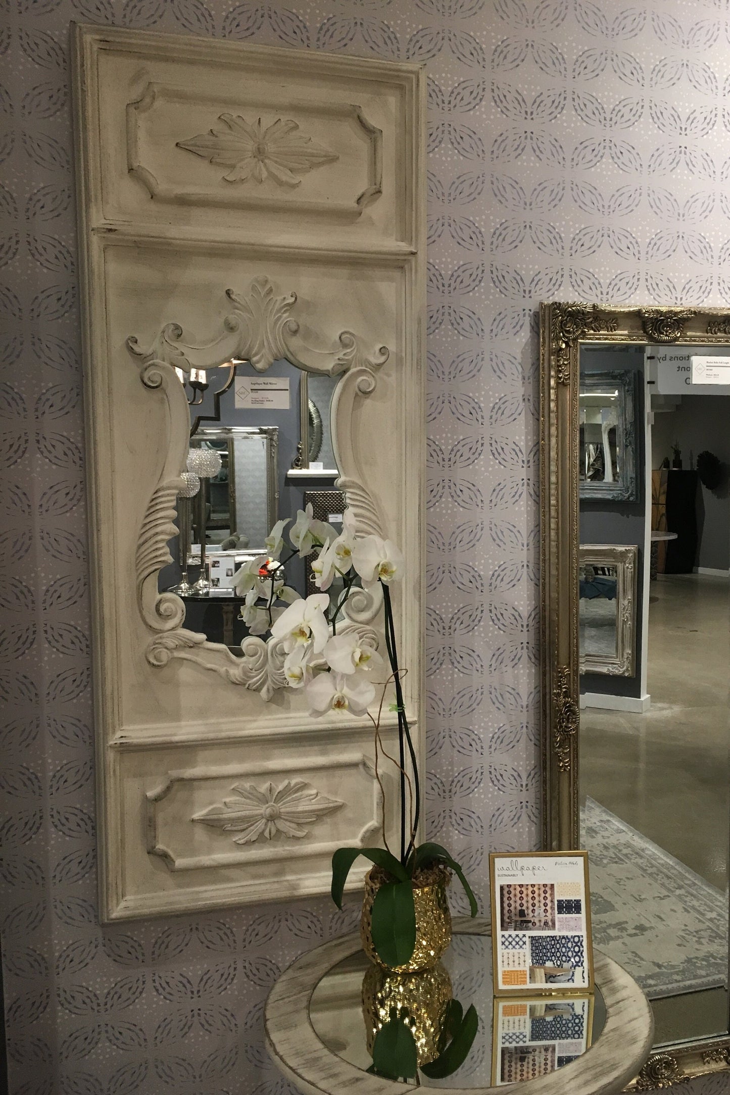 French Trumeau Angelique Mirror