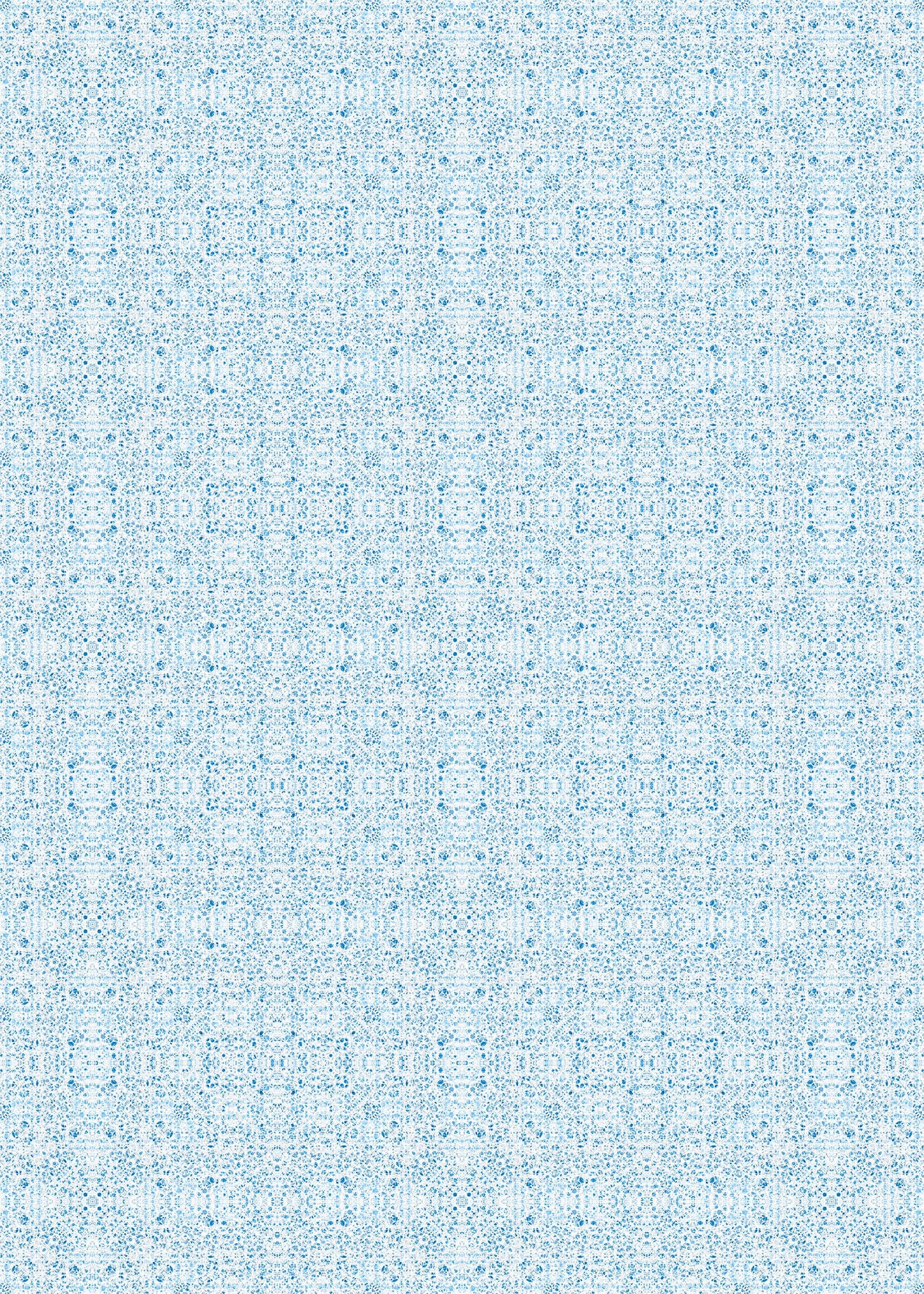 Poppies in Blue Indoor/Outdoor Floor Covering - French Country - 2-Ply Vinyl with Non-Slip Latex Backing