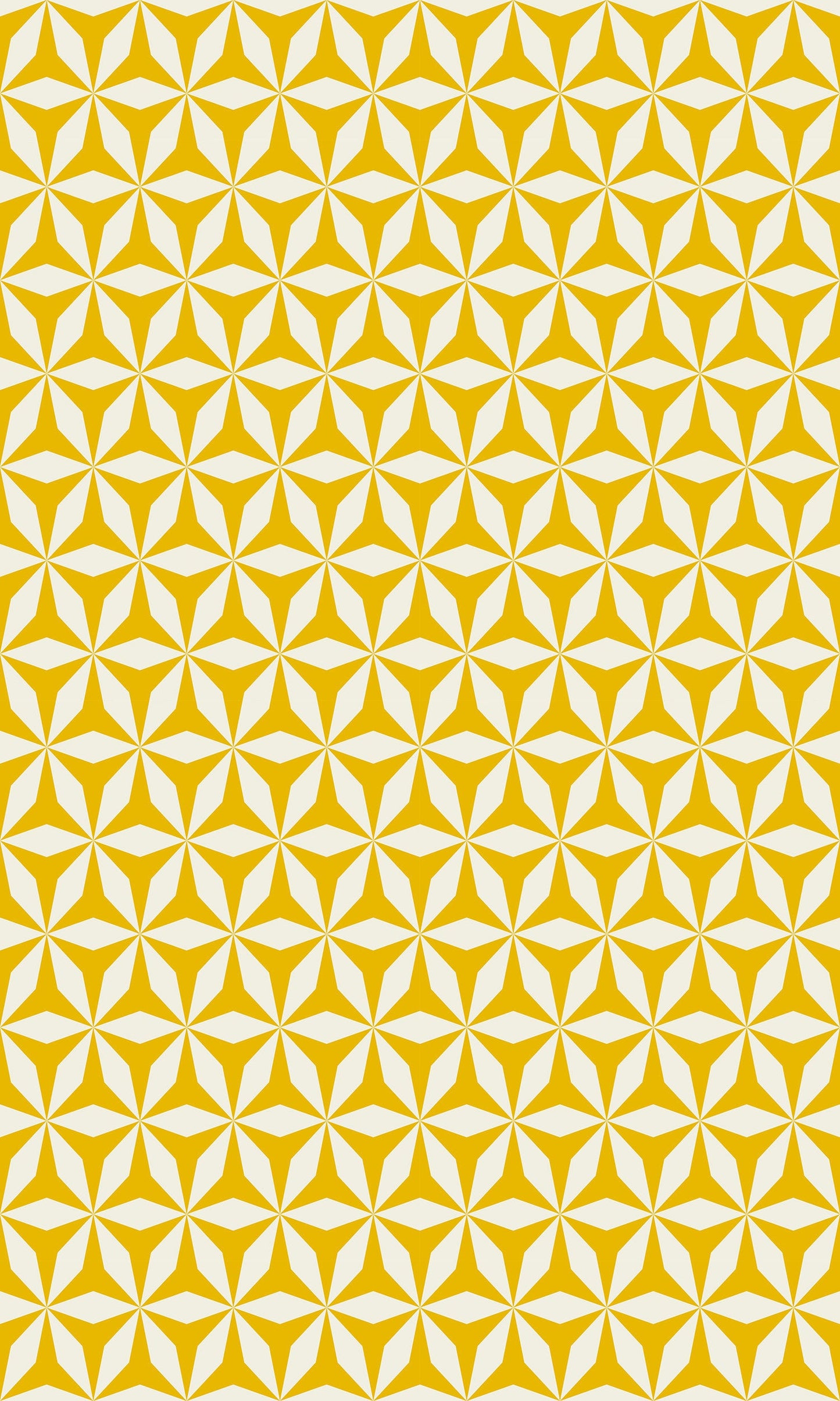 Origami in Yellow Indoor/Outdoor Floor Covering - Mid-Century Geometric - 2-Ply Vinyl with Non-Slip Latex Backing