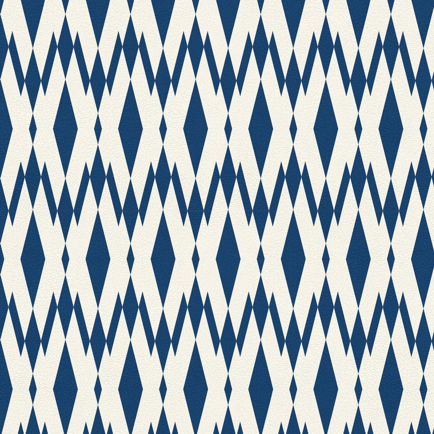 Malay in Navy Indoor/Outdoor Floor Covering - Mid-Century Modern Geometric- 2-Ply Vinyl with Non-Slip Latex Backing