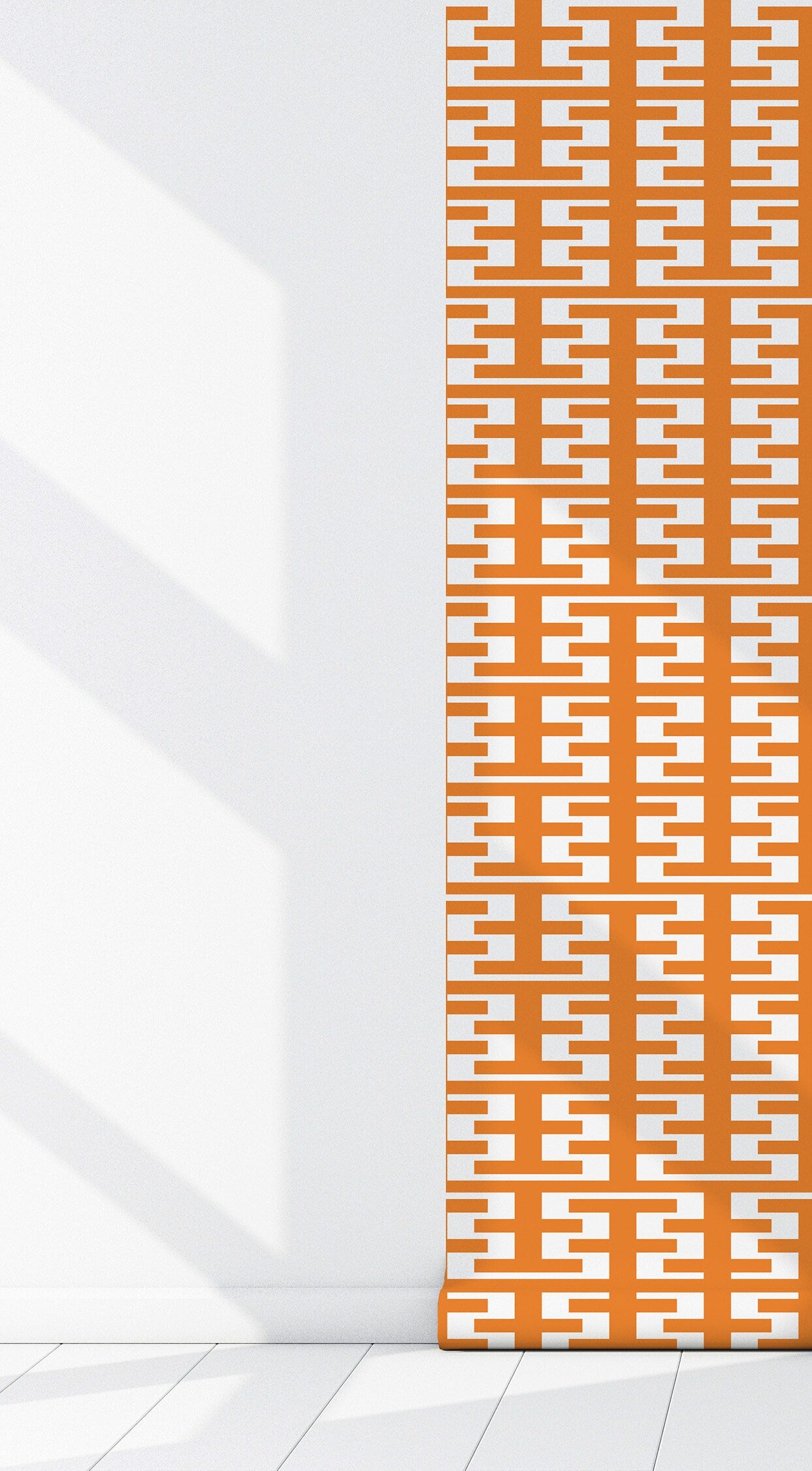 Retro Tower Orange Peel & Stick Wallpaper-Vinyl Embossed Canvas Texture